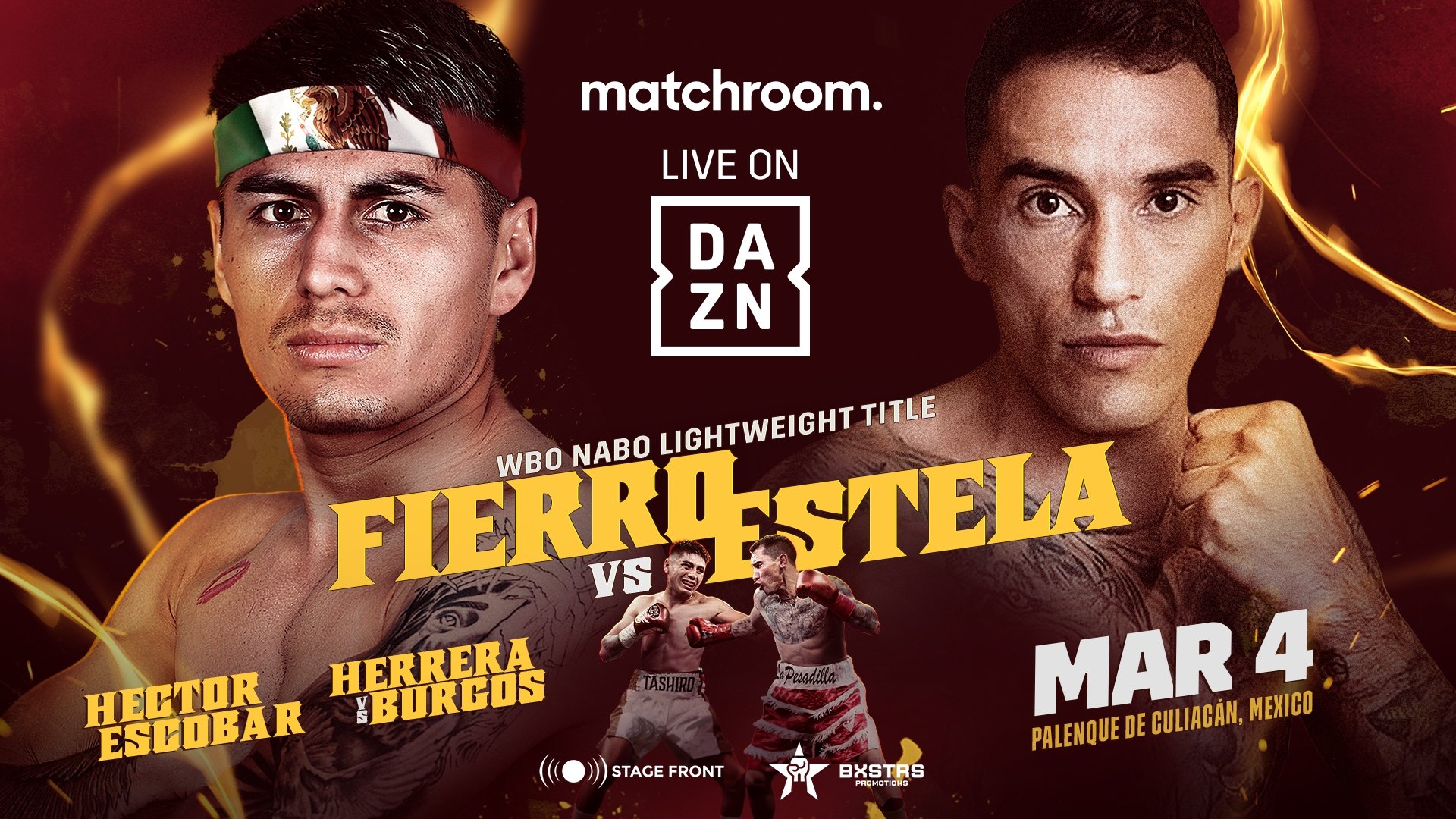 Backdrop for Angel Fierro vs. Eduardo Estela