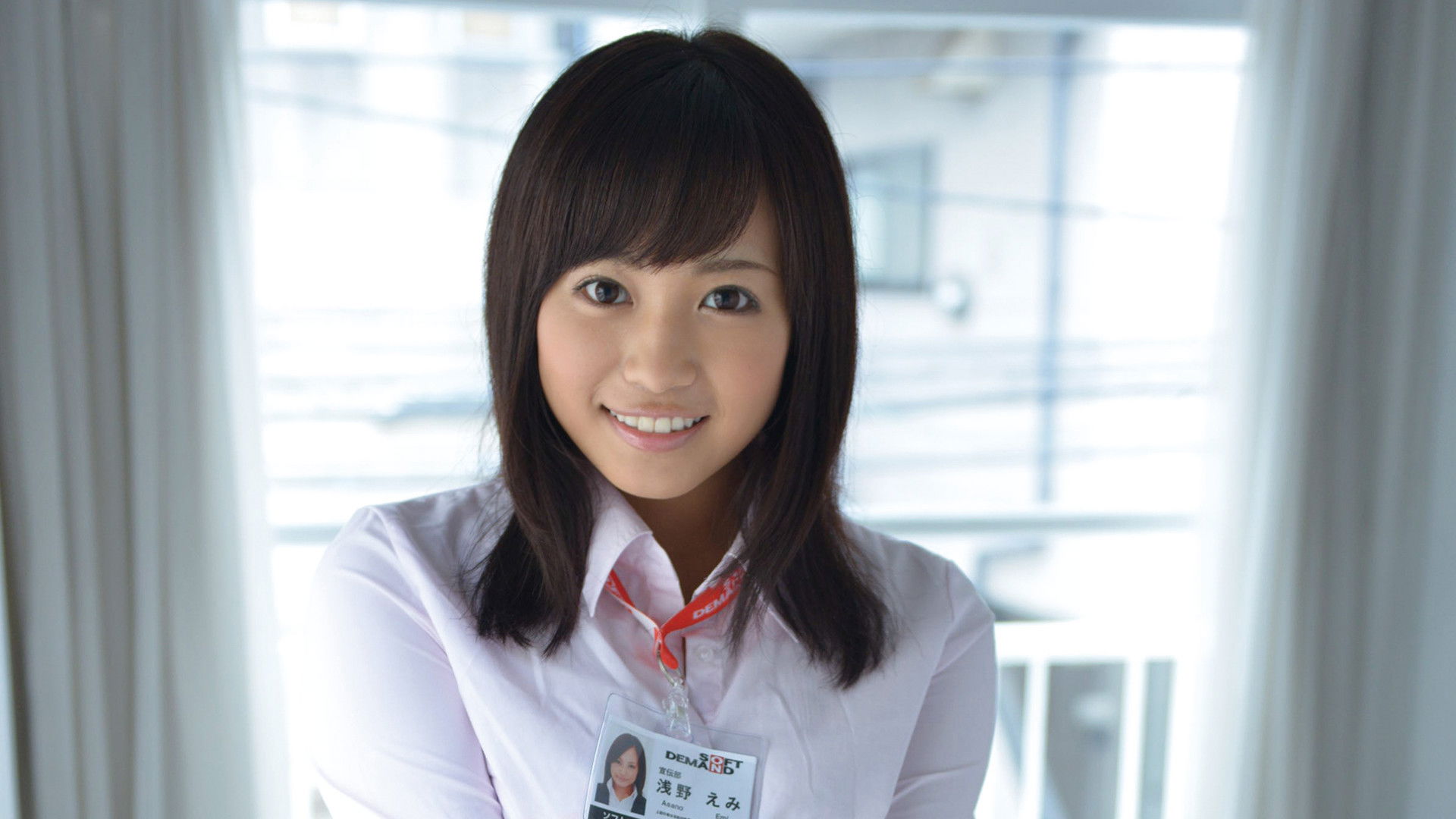 Backdrop for Emi SOD Female Worker's Transfer!? Emi Asano
