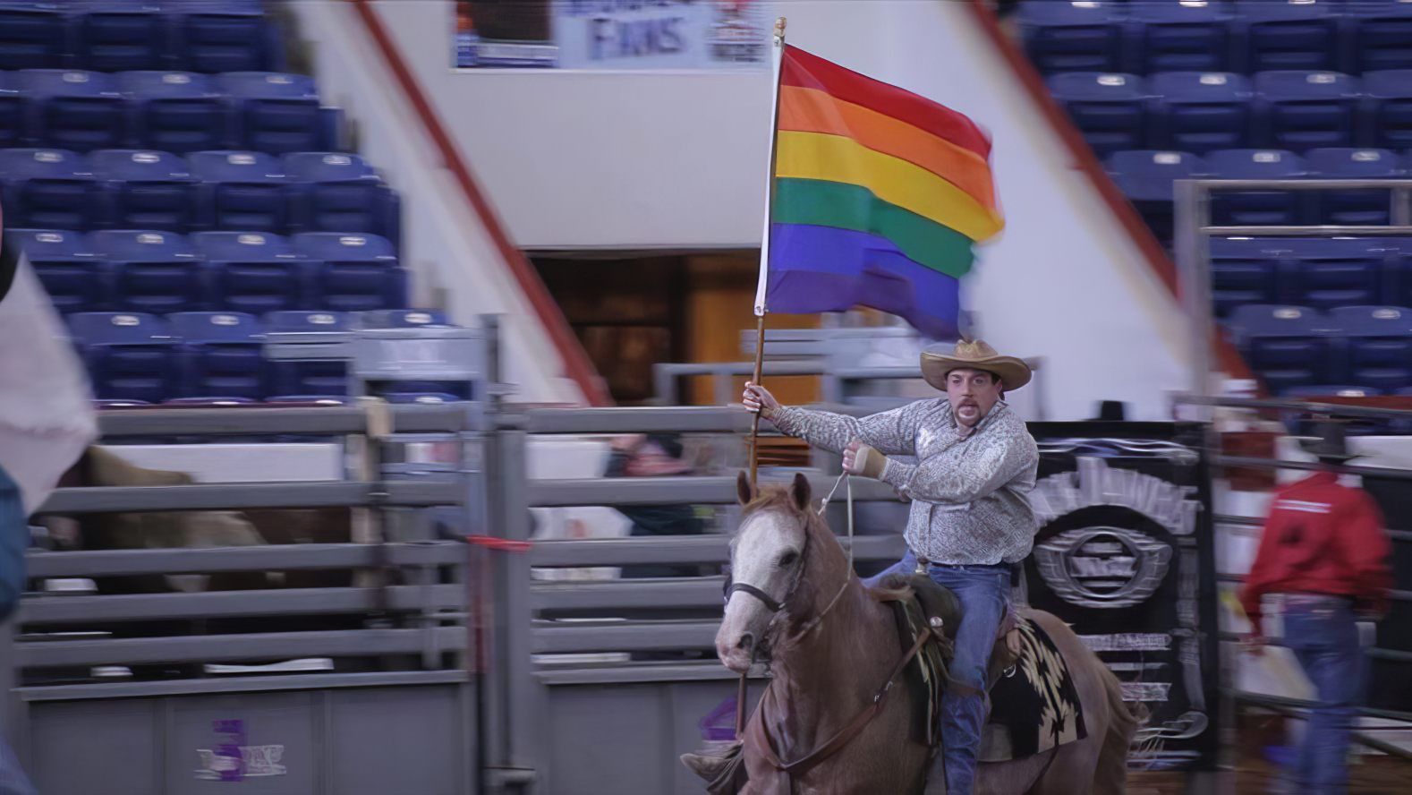 Backdrop for Queens and Cowboys: A Straight Year on the Gay Rodeo