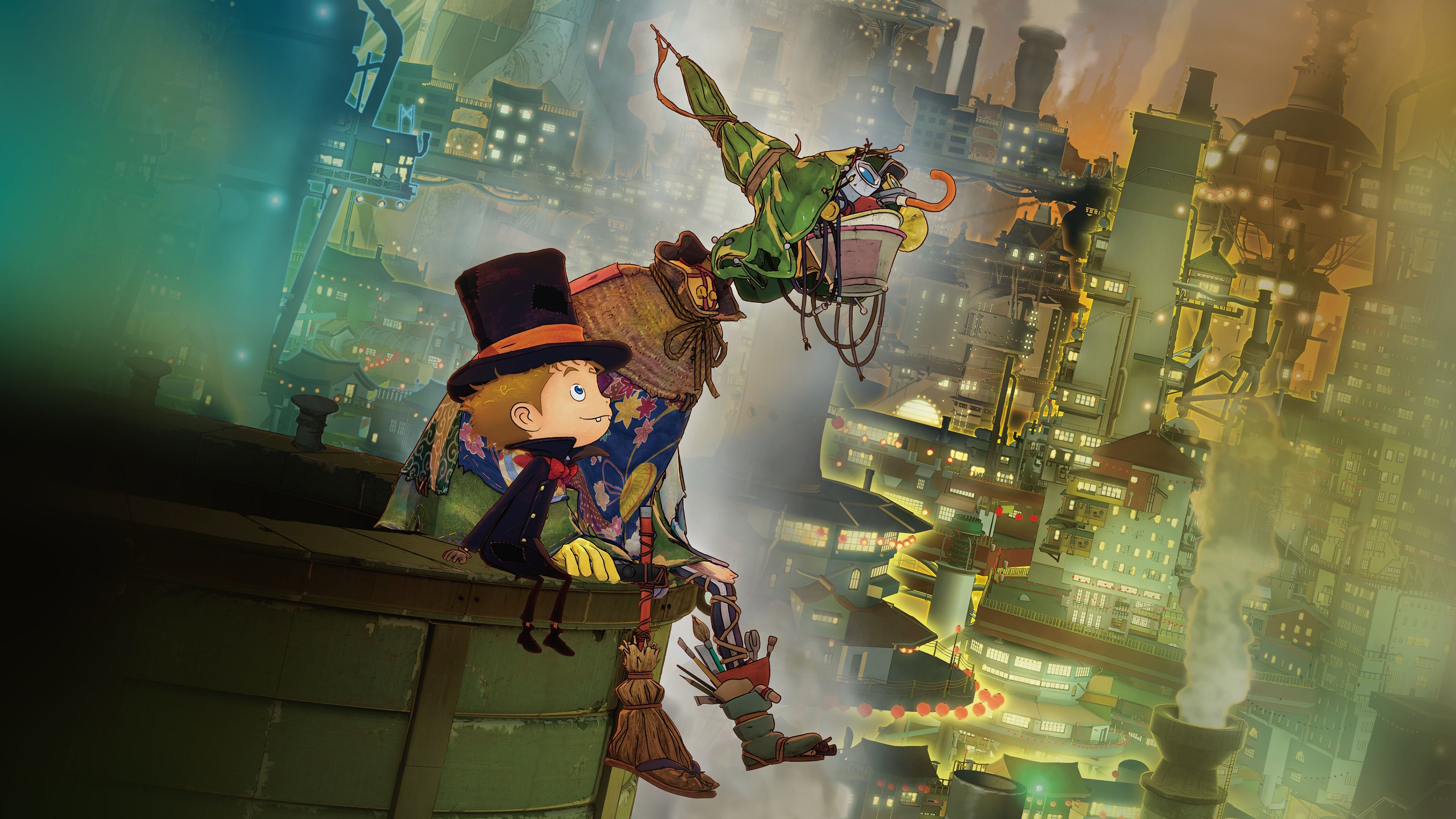 Backdrop for Poupelle of Chimney Town