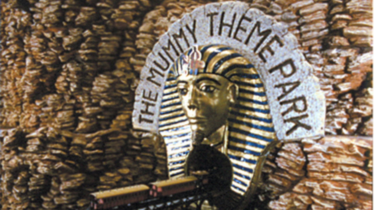Backdrop for The Mummy Theme Park