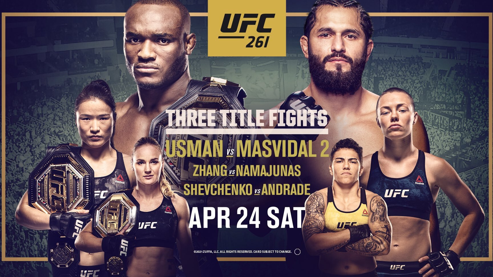 Backdrop for UFC 261: Usman vs. Masvidal 2