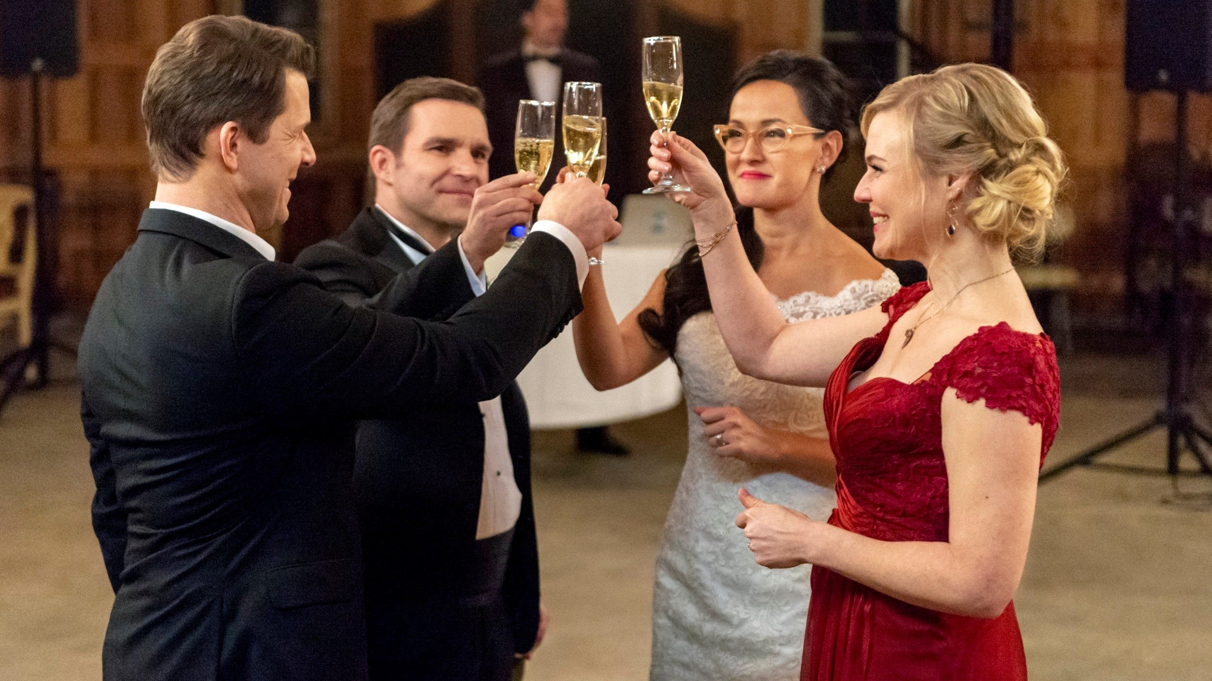 Backdrop for Signed, Sealed, Delivered: To the Altar