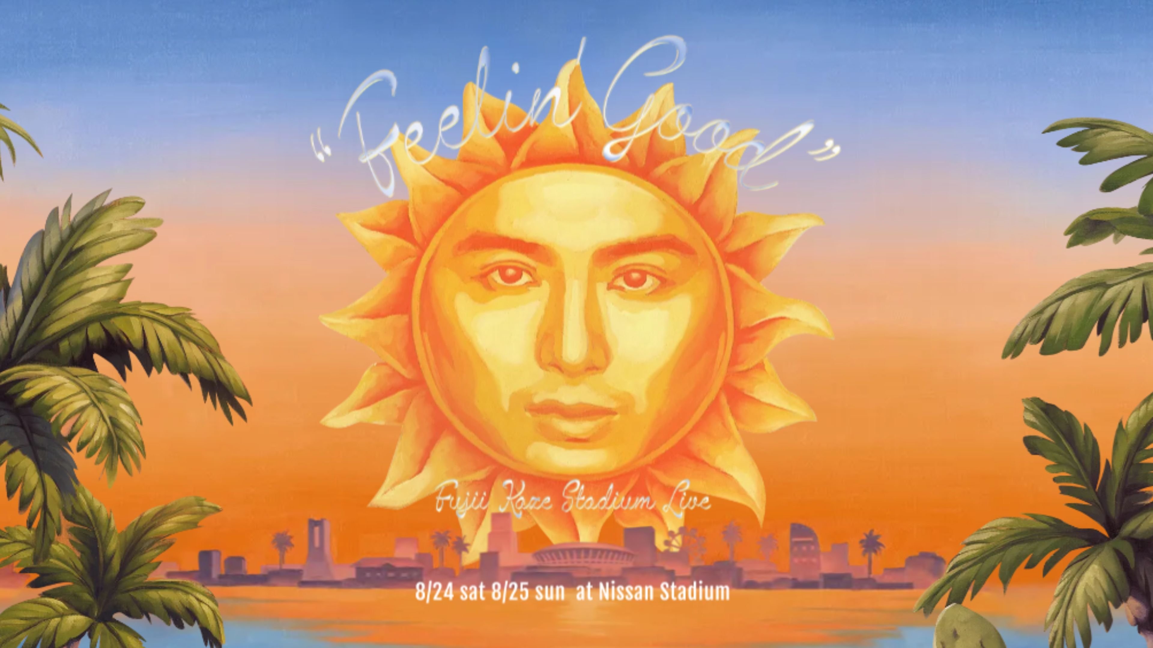Backdrop for Fujii Kaze Stadium Live "Feelin' Good"
