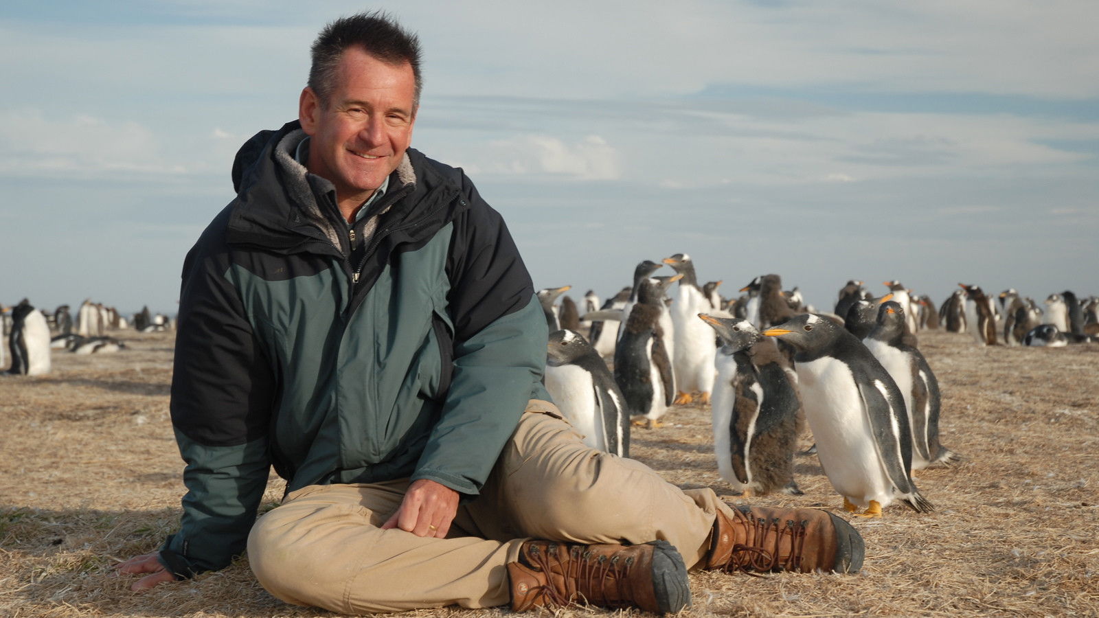 Backdrop for Penguin Adventure with Nigel Marven