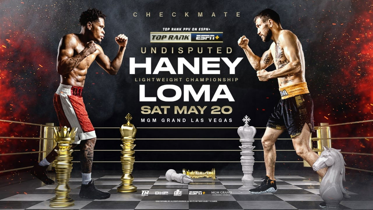 Backdrop for Blood, Sweat & Tears: Haney vs. Lomachenko