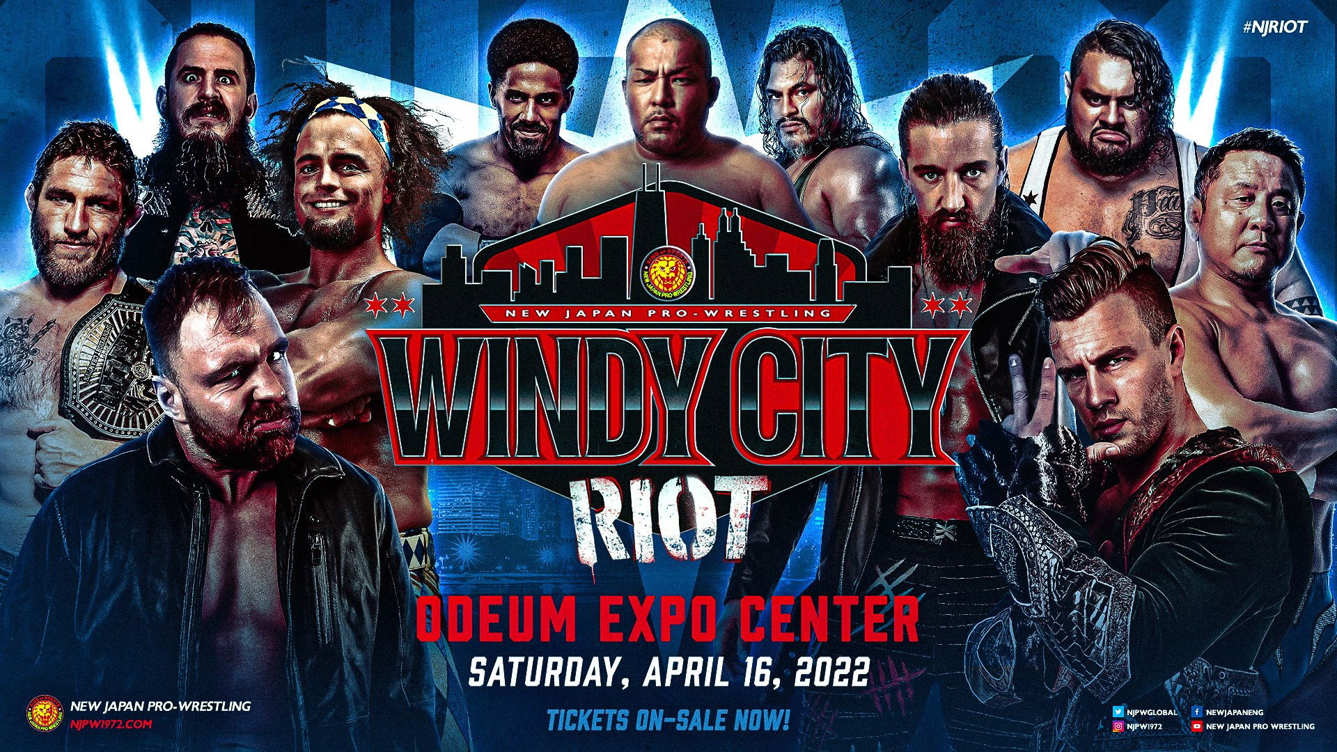 Backdrop for NJPW Windy City Riot 2022