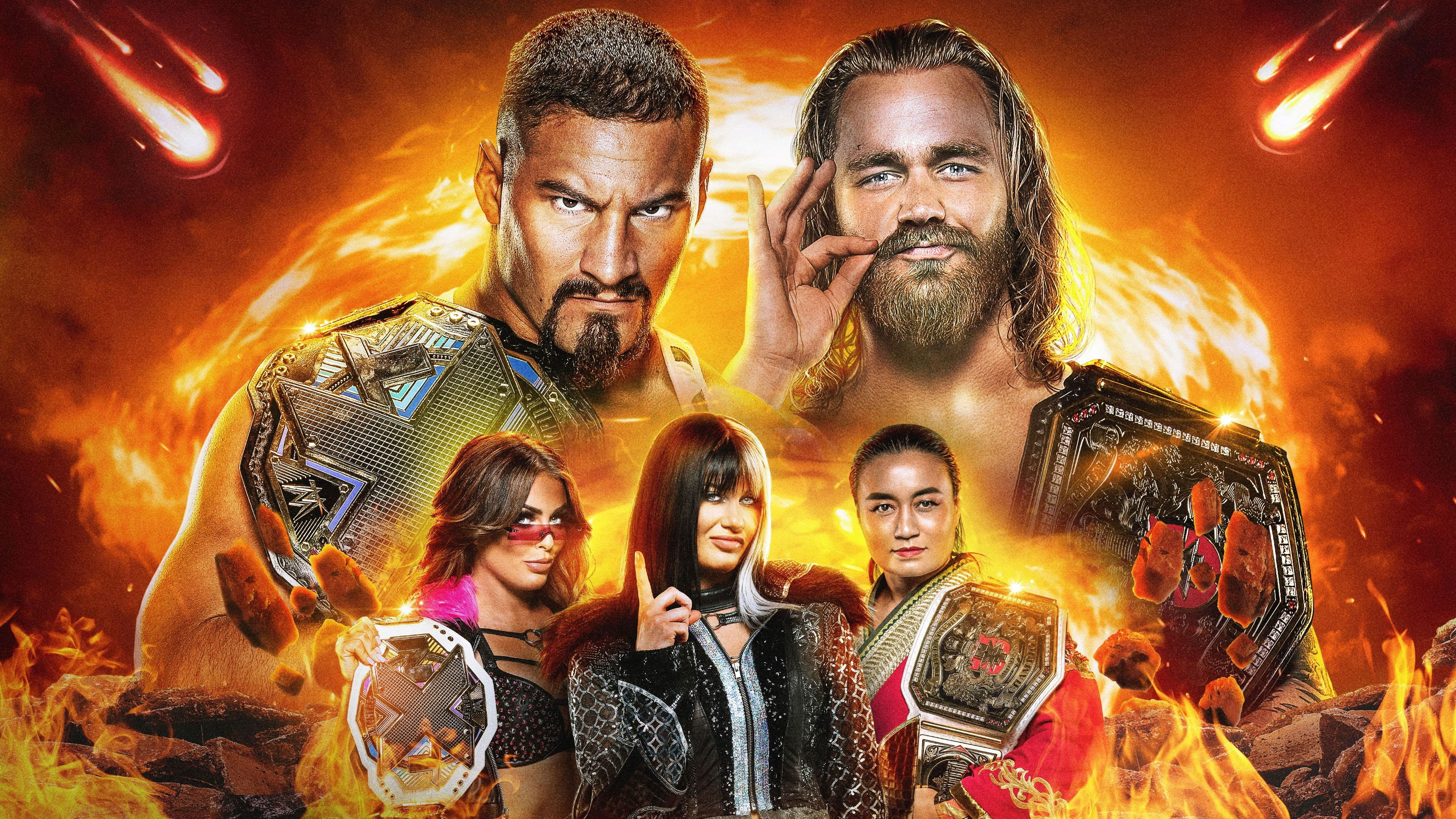 Backdrop for NXT Worlds Collide 2022