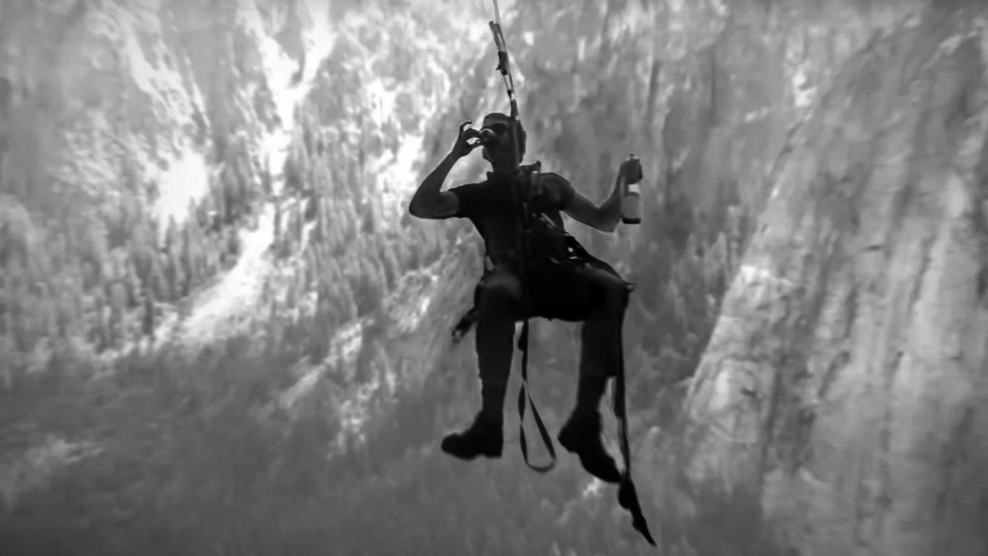 Backdrop for Warren Harding - Recollections of the First Ascent of El Capitan in Yosemity Valley