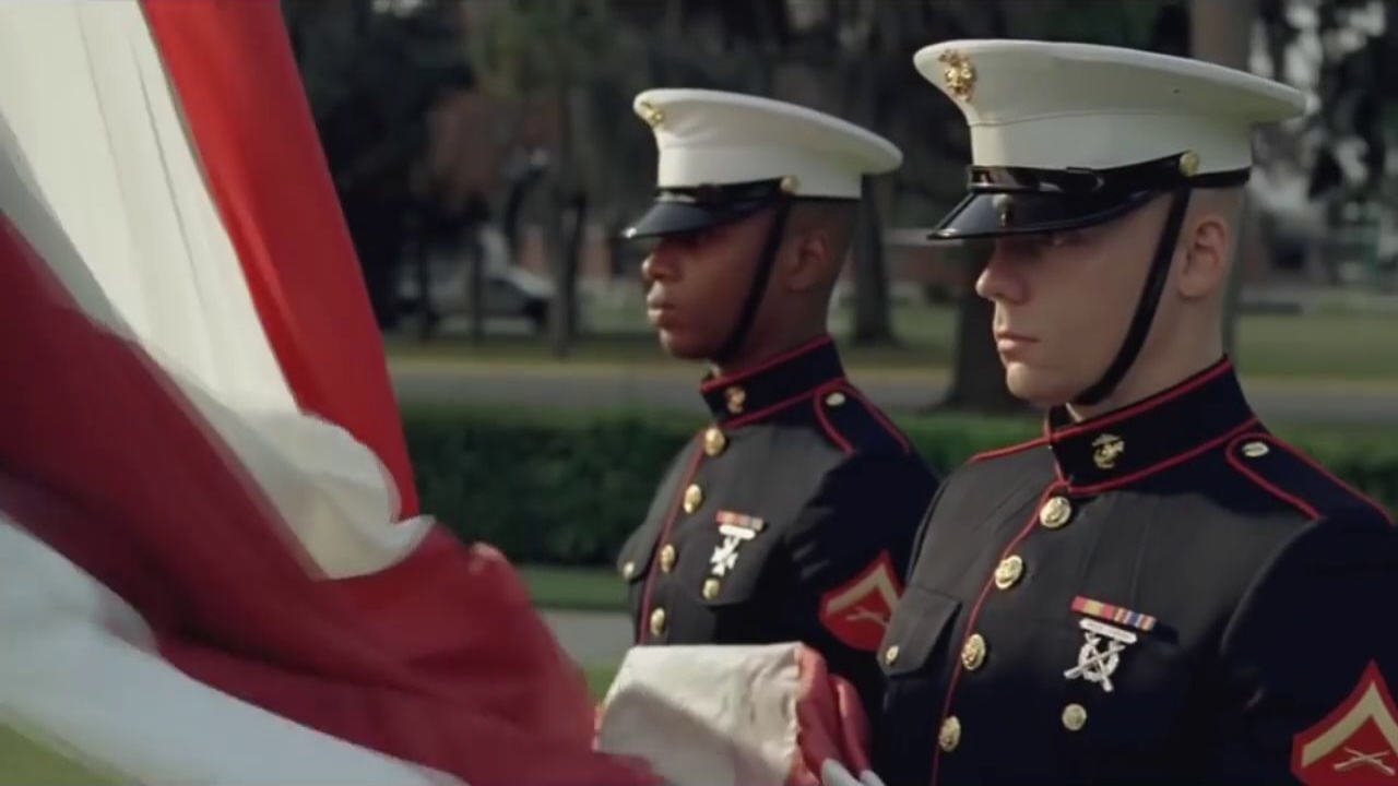 Backdrop for Semper Fi: One Marine's Journey