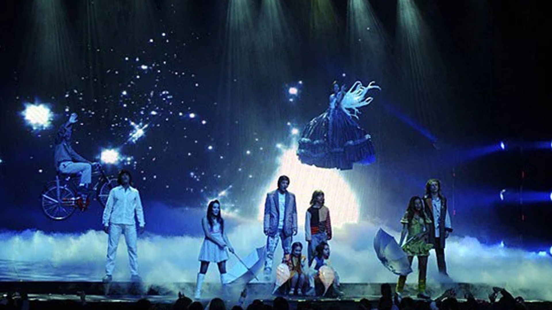 Backdrop for "Casi Ángeles" in the Gran Rex Theater 2007