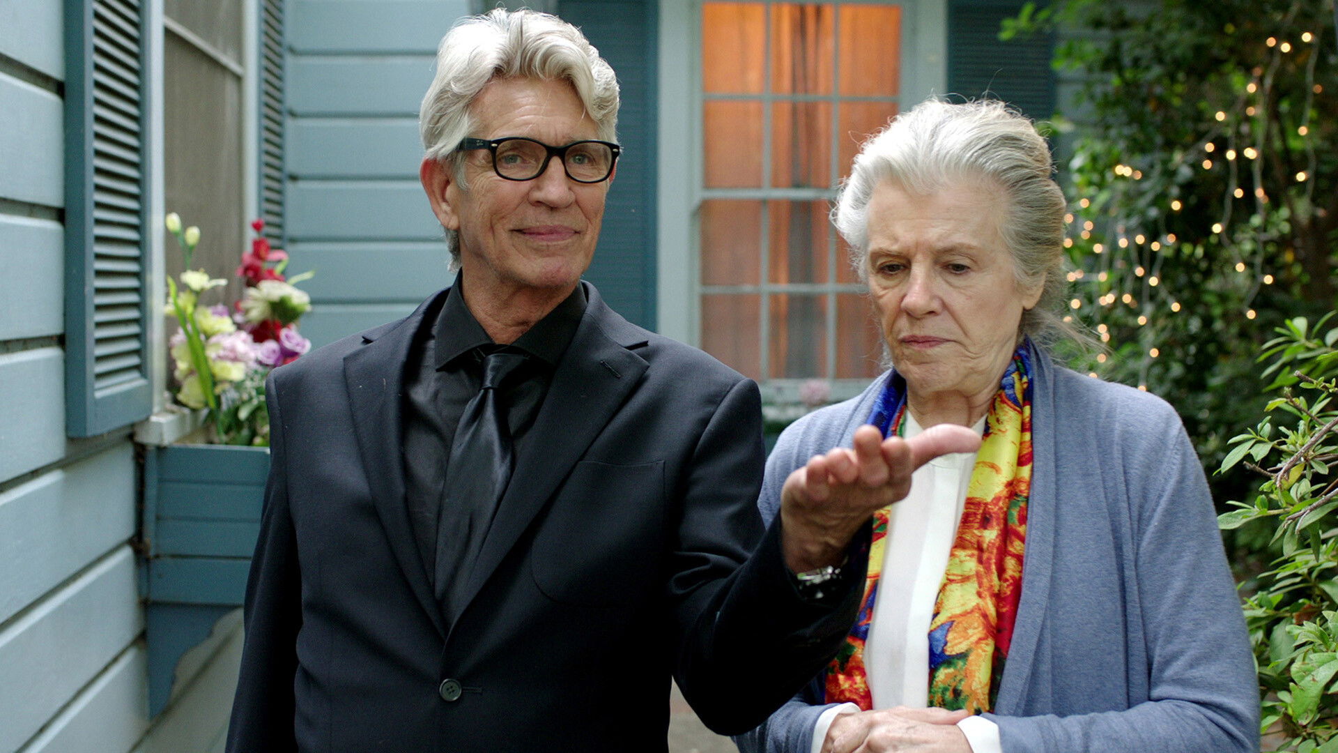 Backdrop for Death Pays Flora a Visit