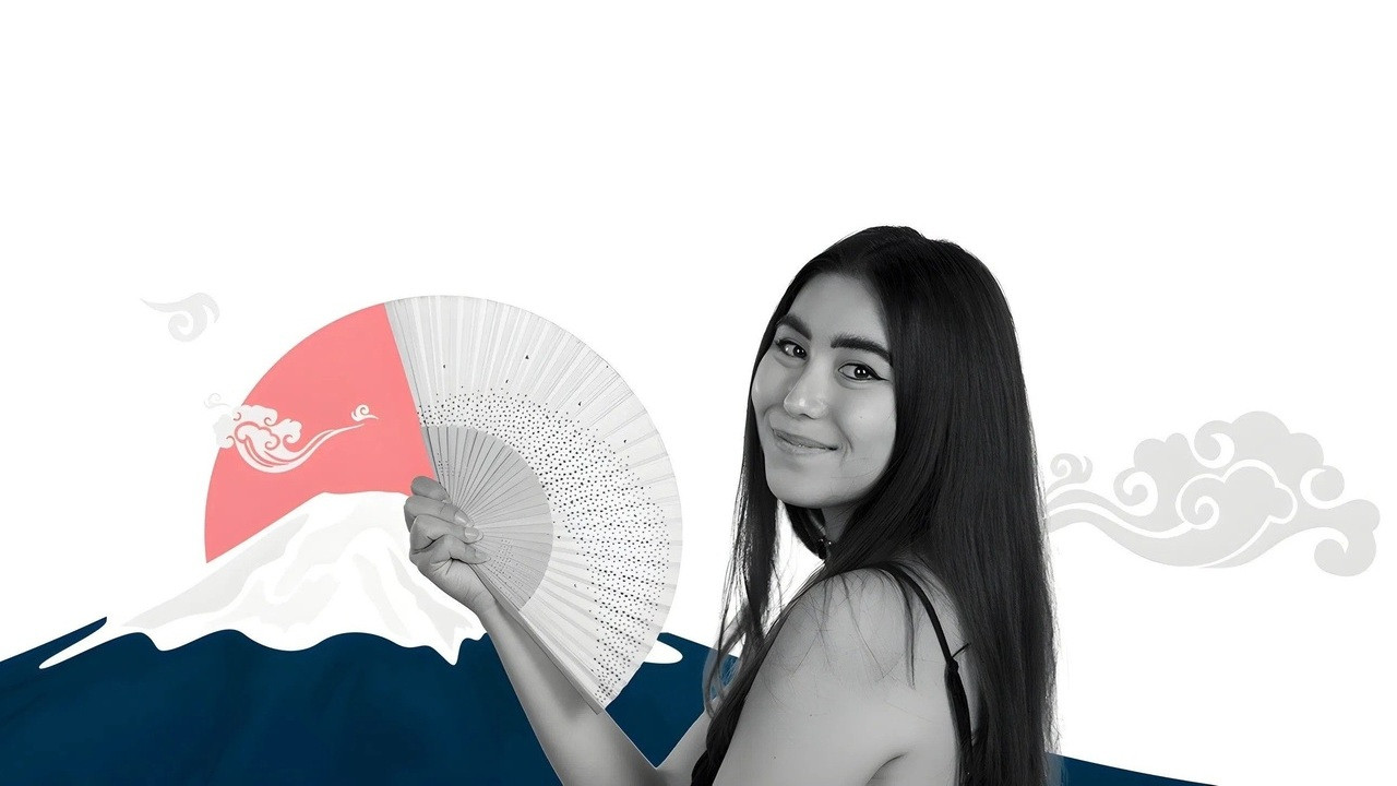 Backdrop for Naomi in Japan