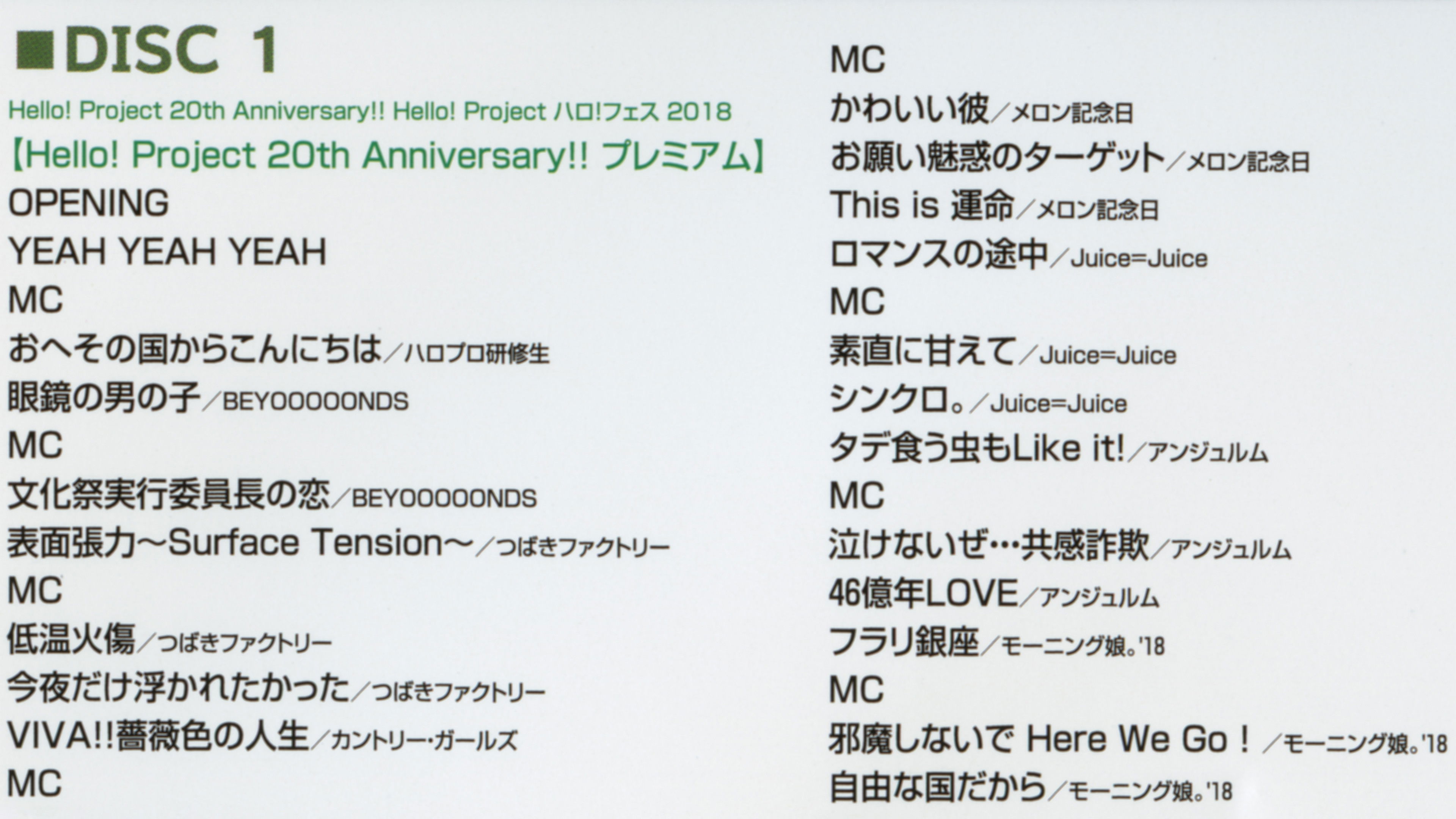 Backdrop for Hello! Project 2018 Haro! Fes Hello! Project 20th Anniversary!!