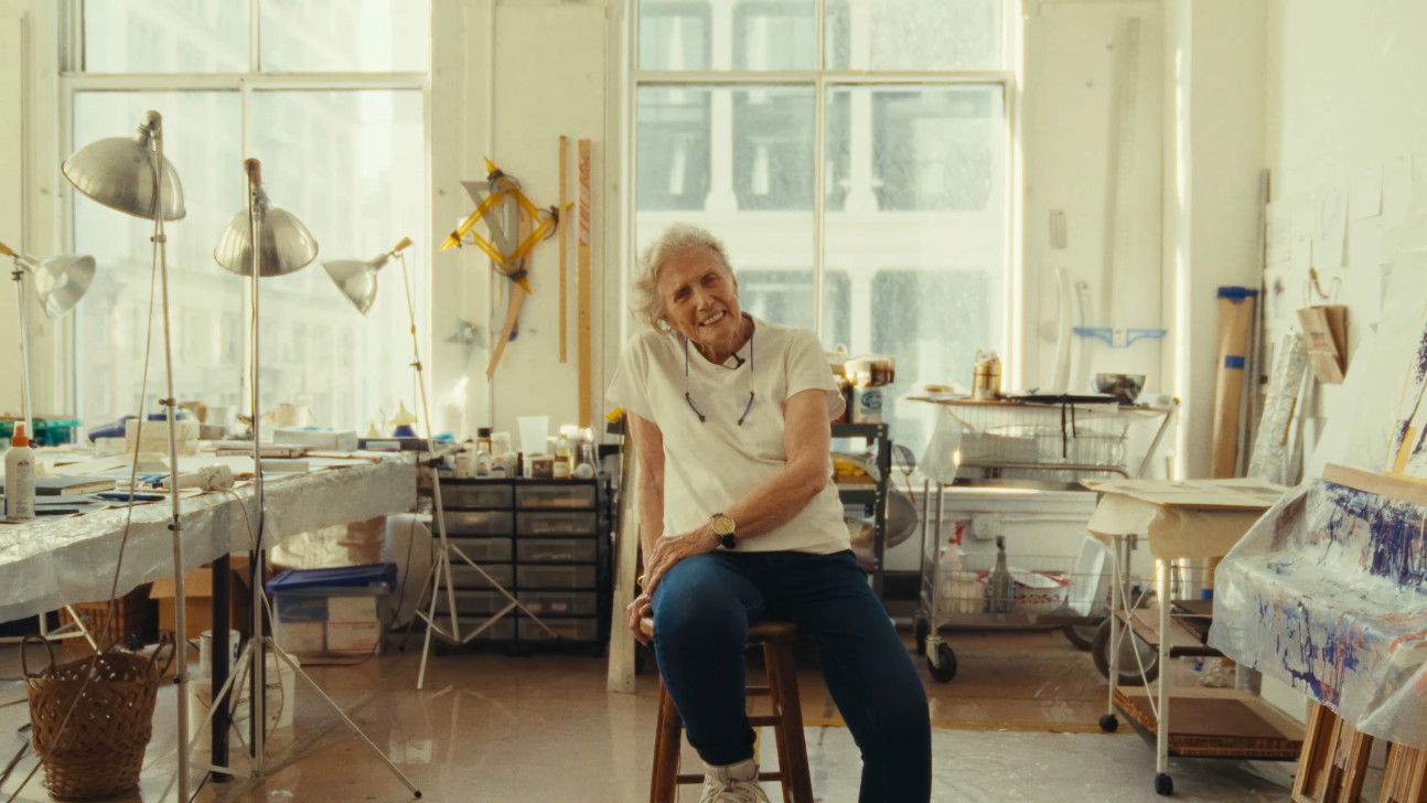 Backdrop for Inside the Life & Studio of Artist Dorothea Rockburne