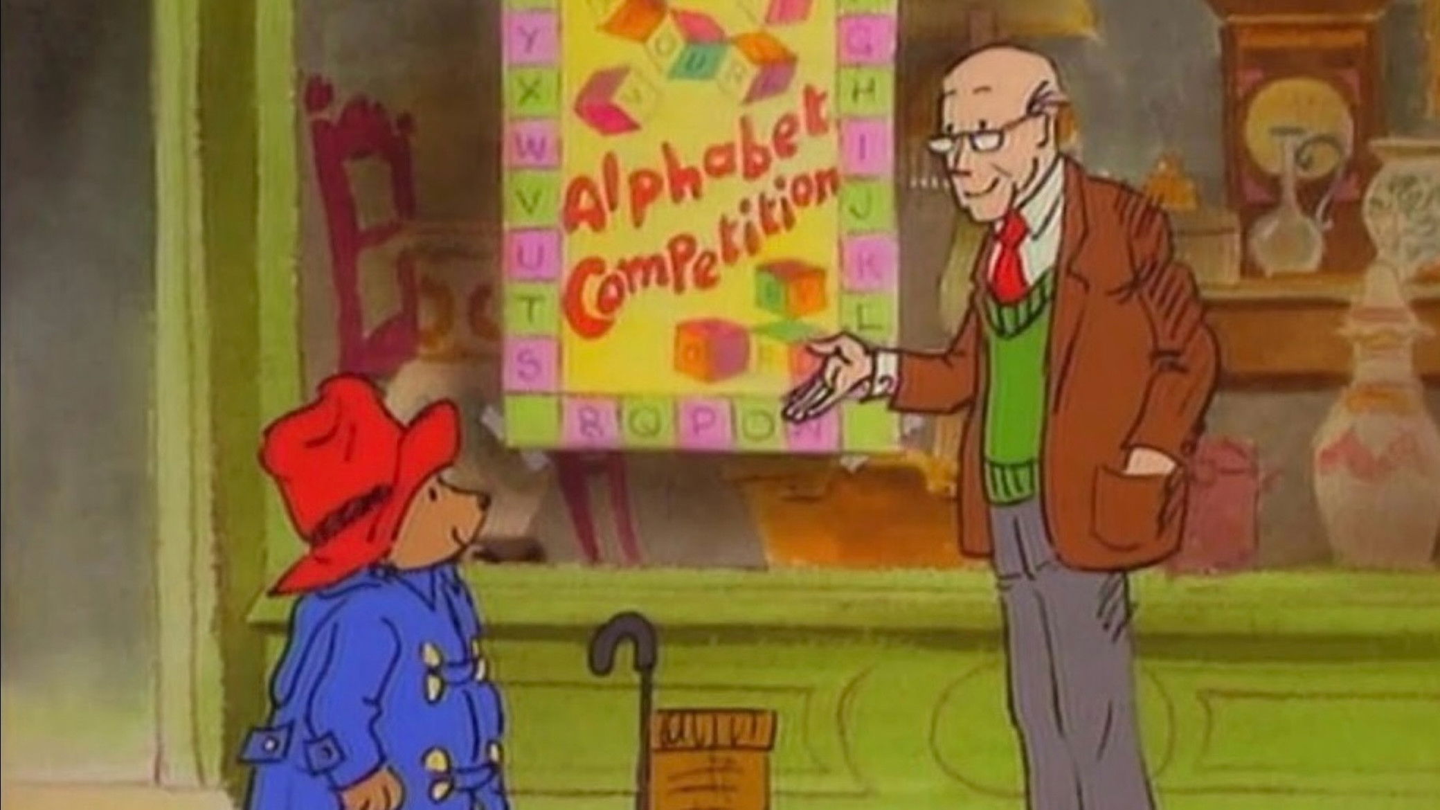 Backdrop for Paddington Bear's Alphabet Treasure Hunt