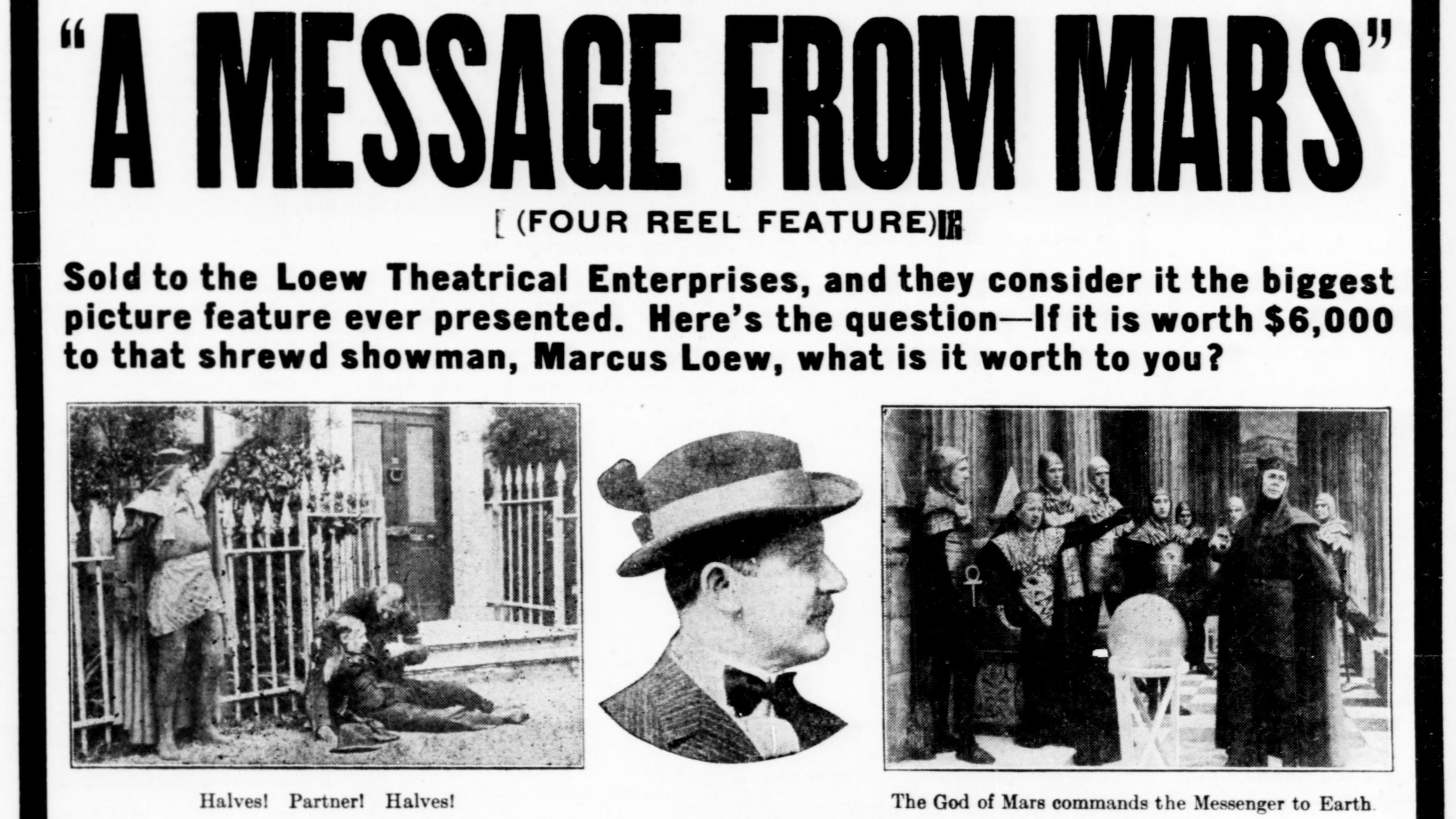 Backdrop for A Message from Mars