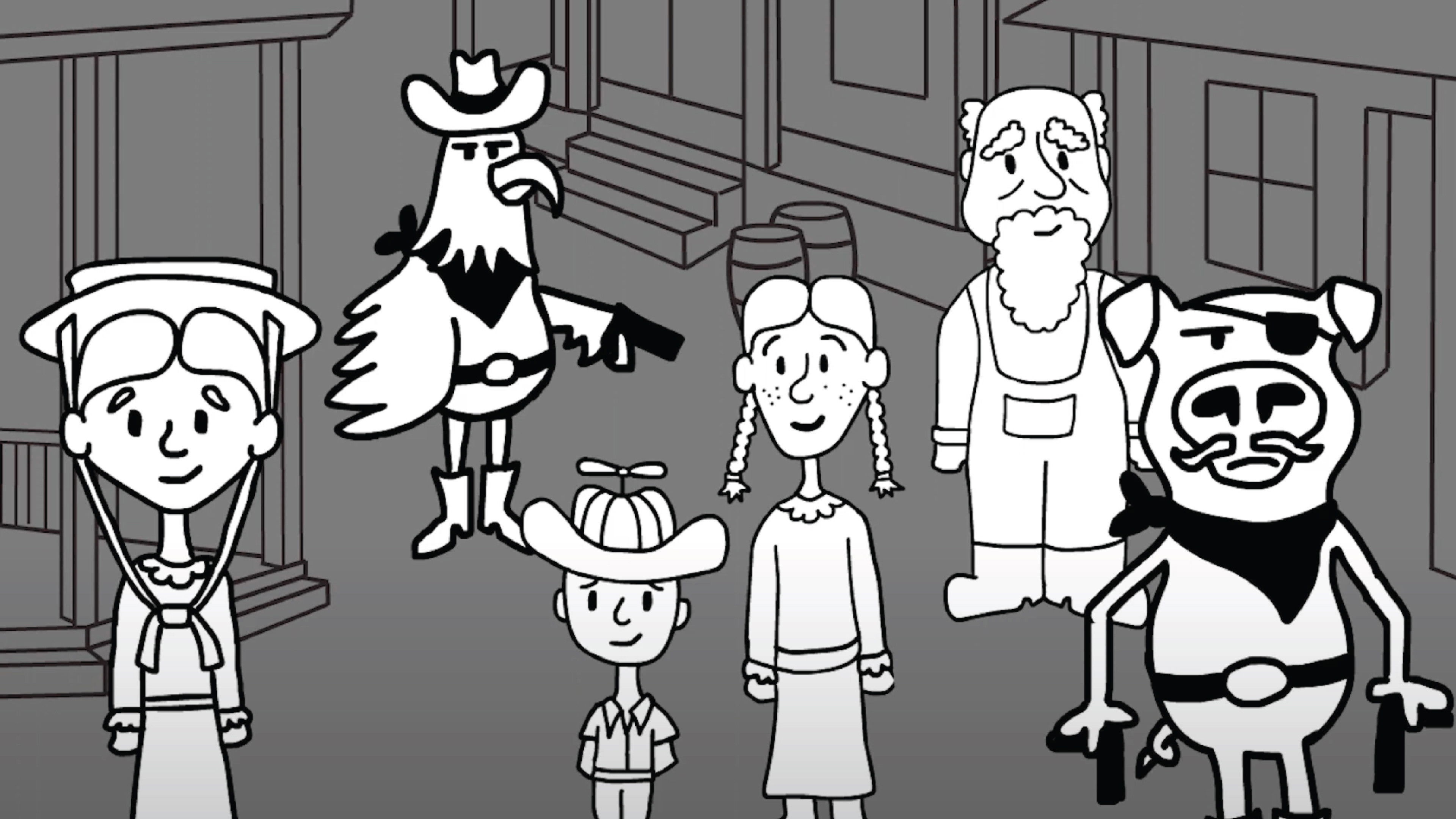 Backdrop for Cow The Cowboy