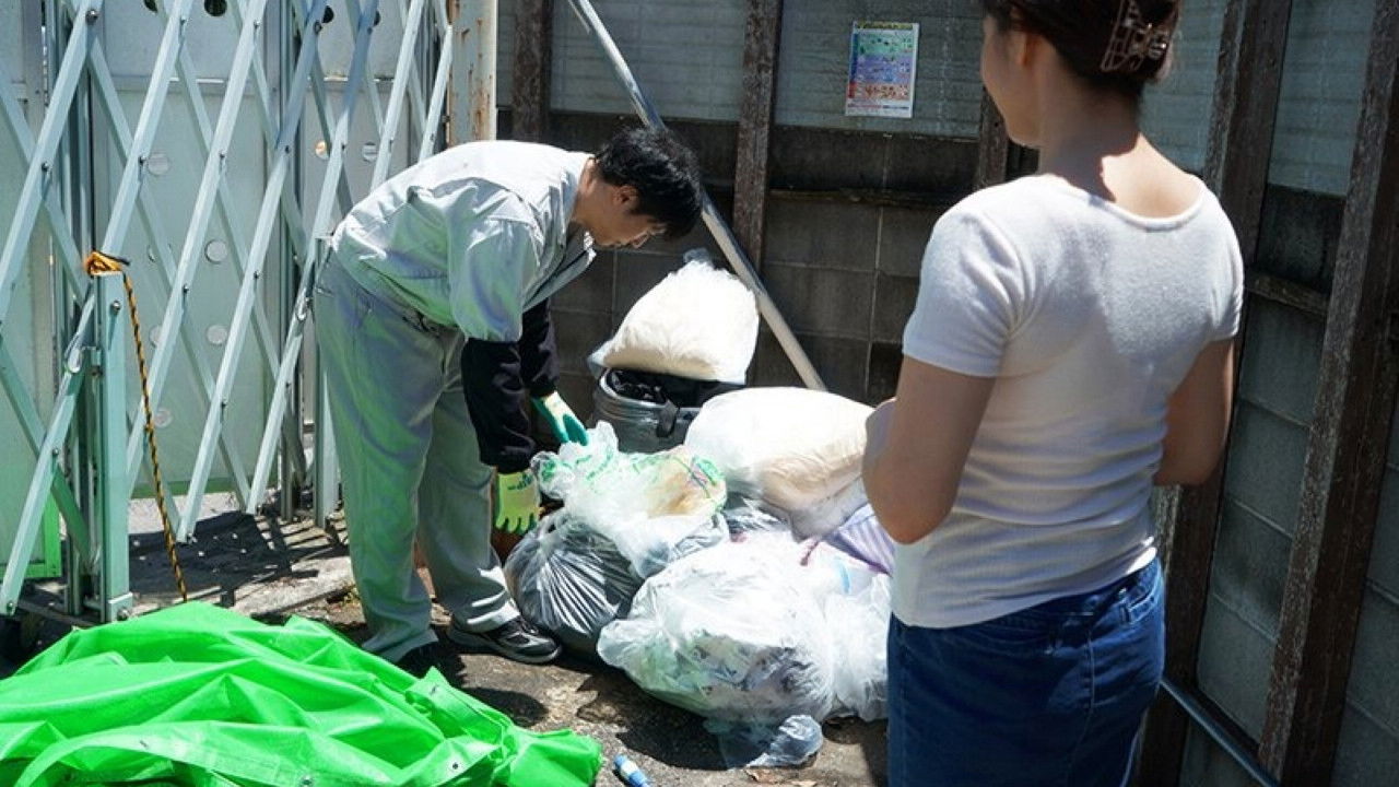 Backdrop for JUL-017 On The Mornings Of Garbage Days, Mondays, Wednesdays, And Fridays, This Married Woman Is