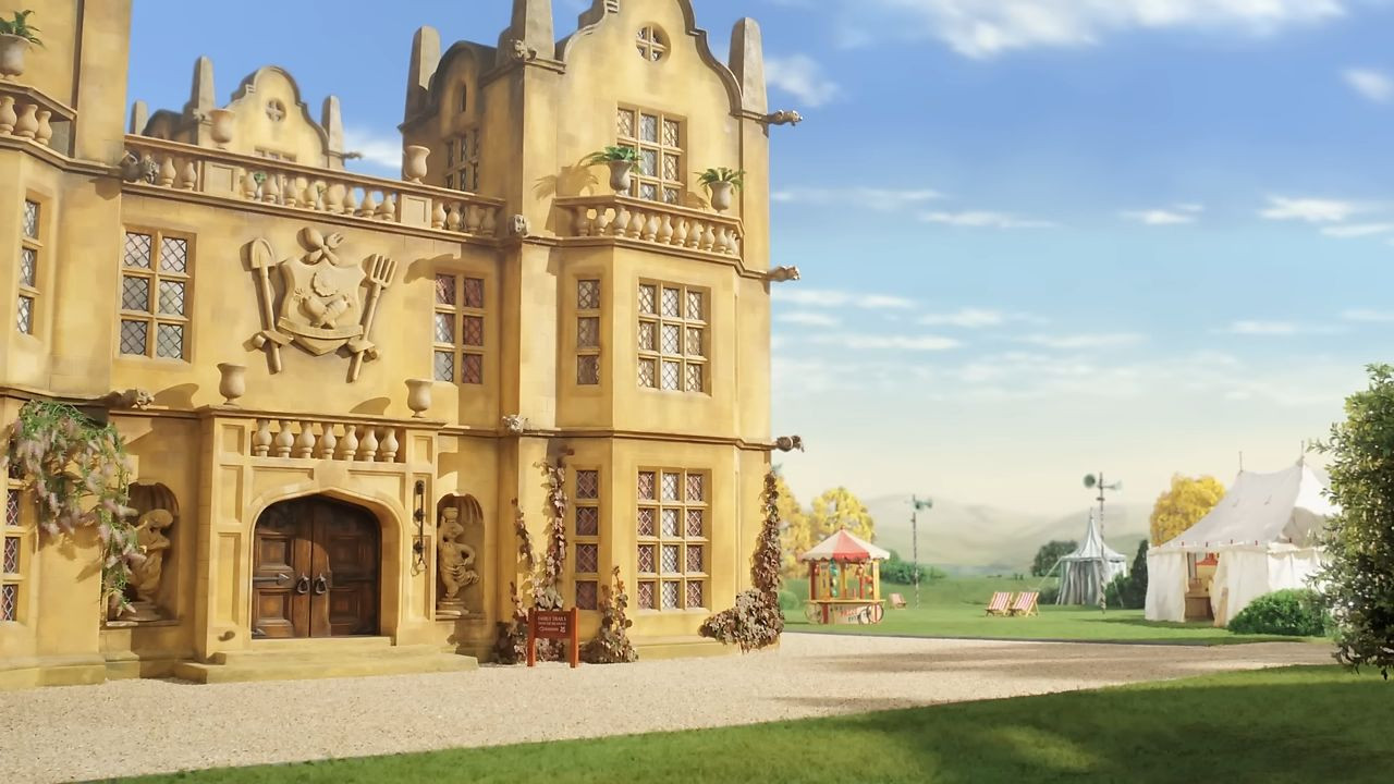 Backdrop for Wallace & Gromit's Jubilee Bunt-a-thon