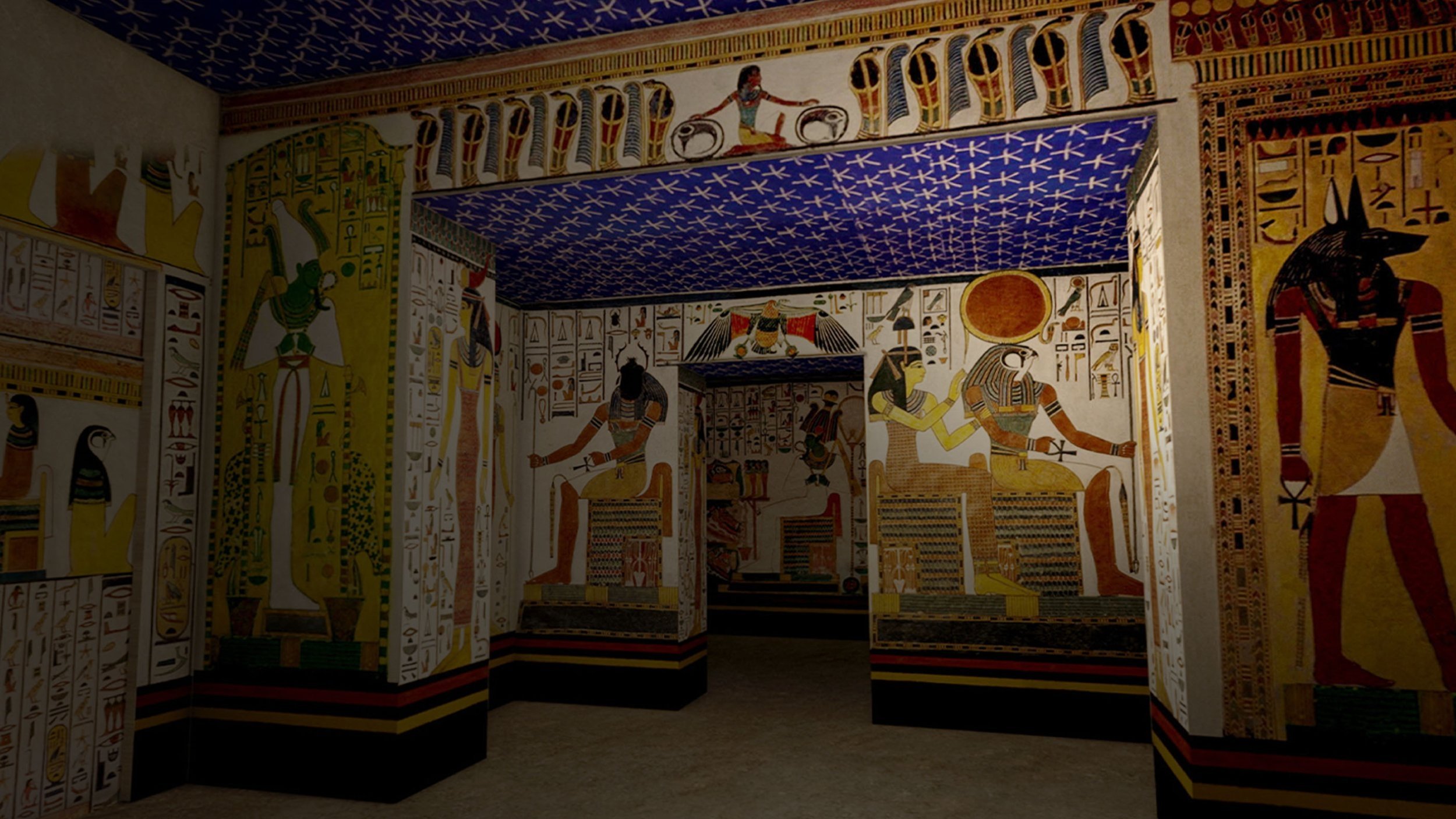 Backdrop for Valley of Egypt's Queens