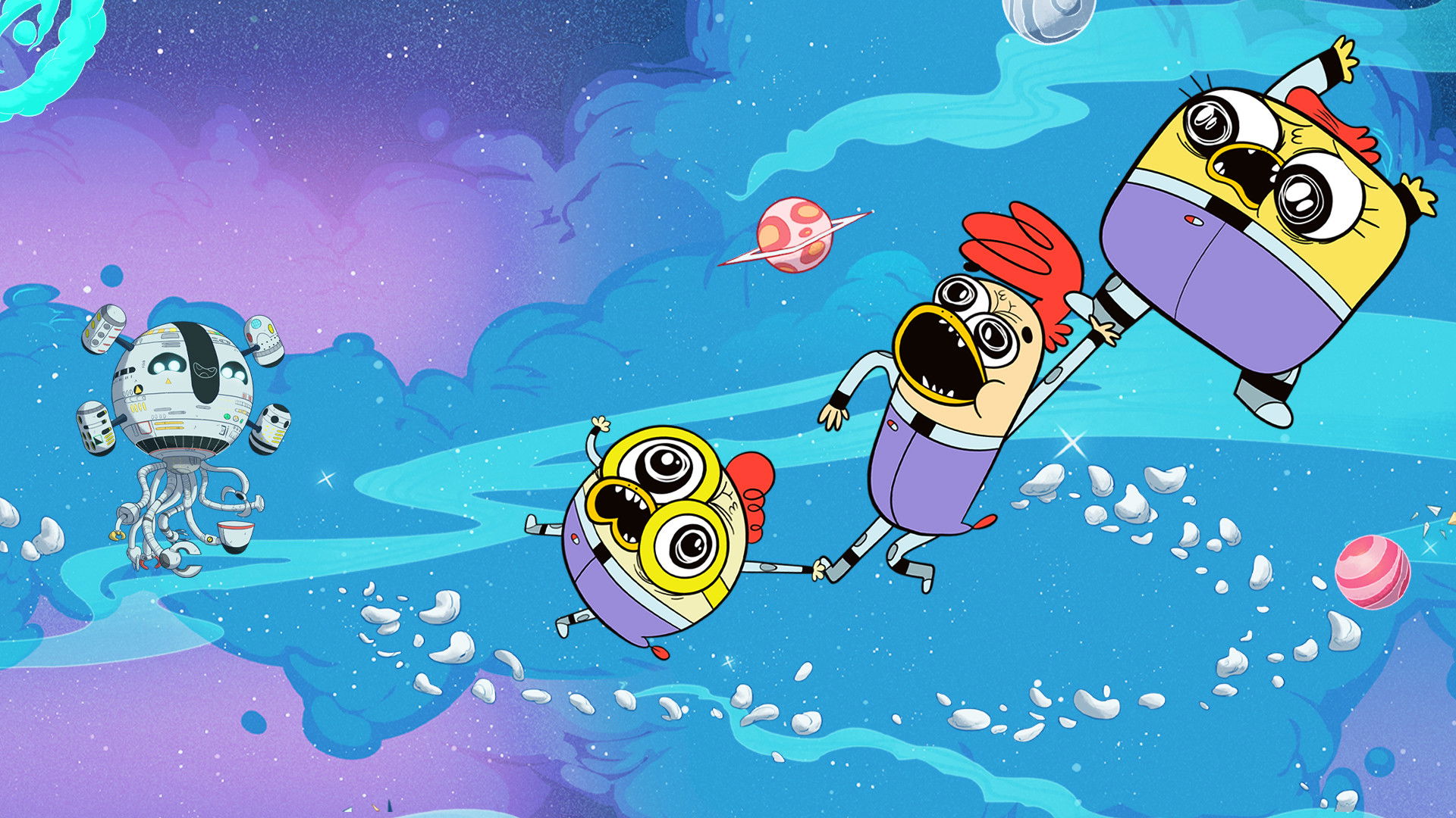 Backdrop for Space Chickens in Space