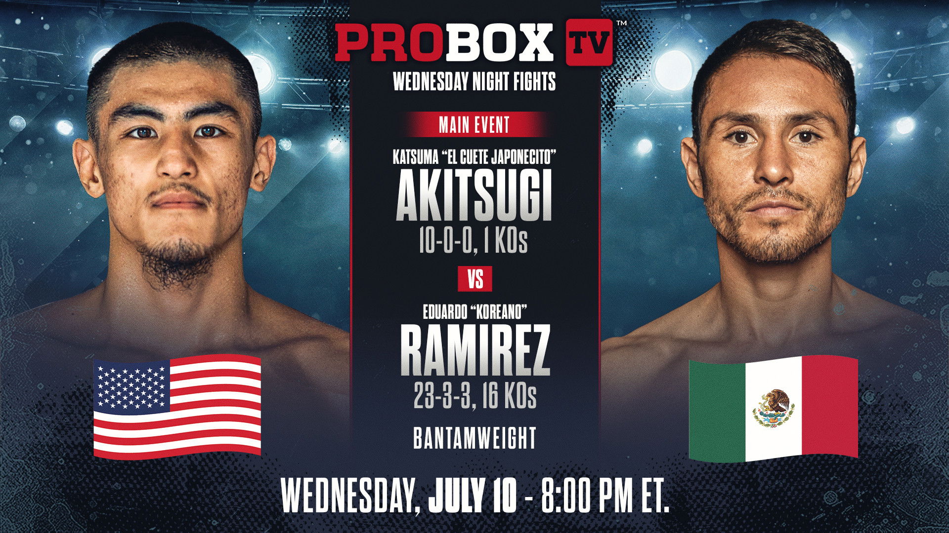 Backdrop for Katsuma Akitsugi vs. Eduardo Ramirez