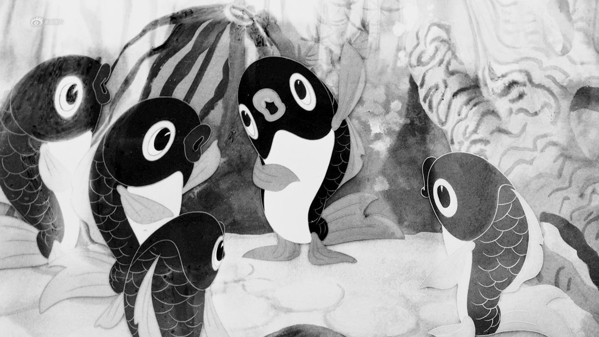 Backdrop for Little Carp Jumps Over the Dragon Gate