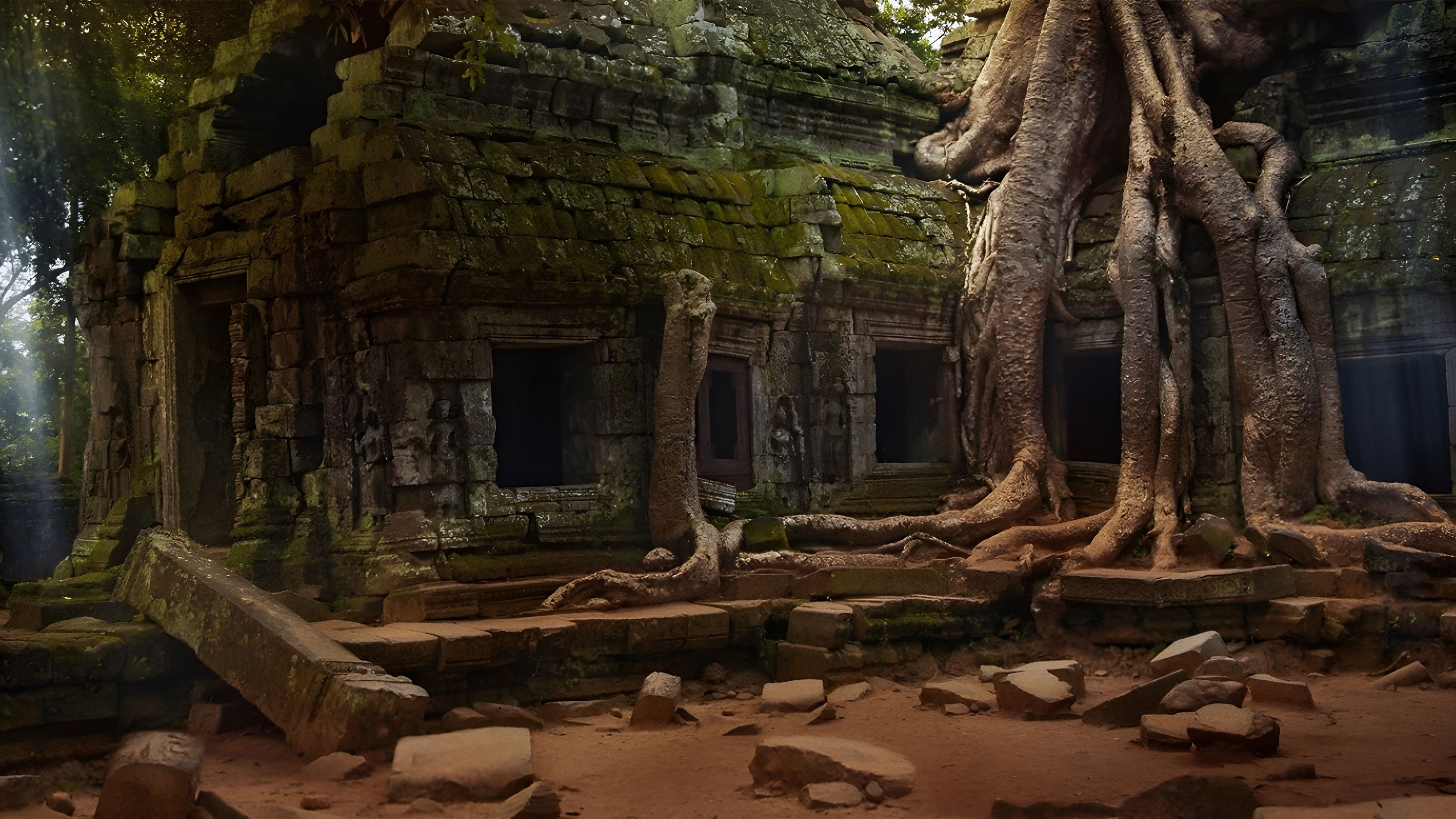 Backdrop for Lost Treasures of Angkor: Ancient Laos Revealed