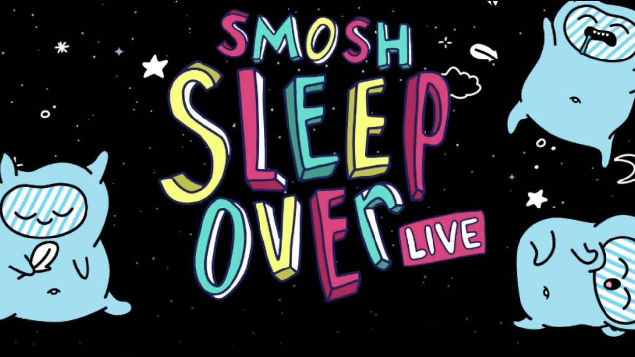 Backdrop for Smosh Sleepover Live!
