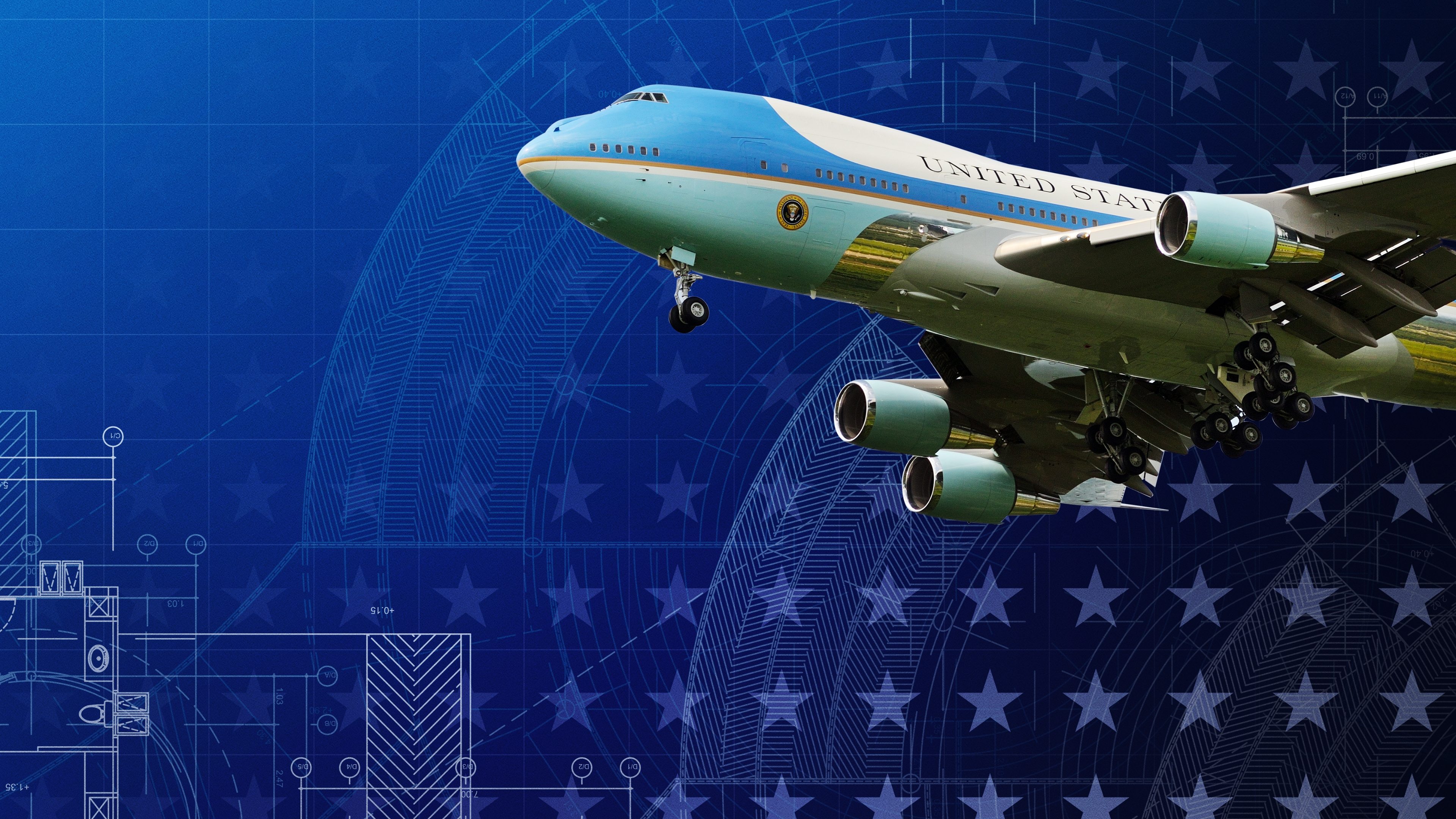Backdrop for The New Air Force One: Flying Fortress