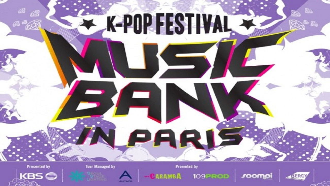 Backdrop for Music Bank in Paris