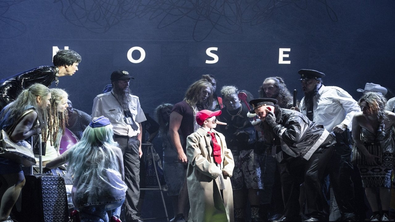 Backdrop for CHOSTAKOVITCH, Le Nez – Bruxelles (La Monnaie)