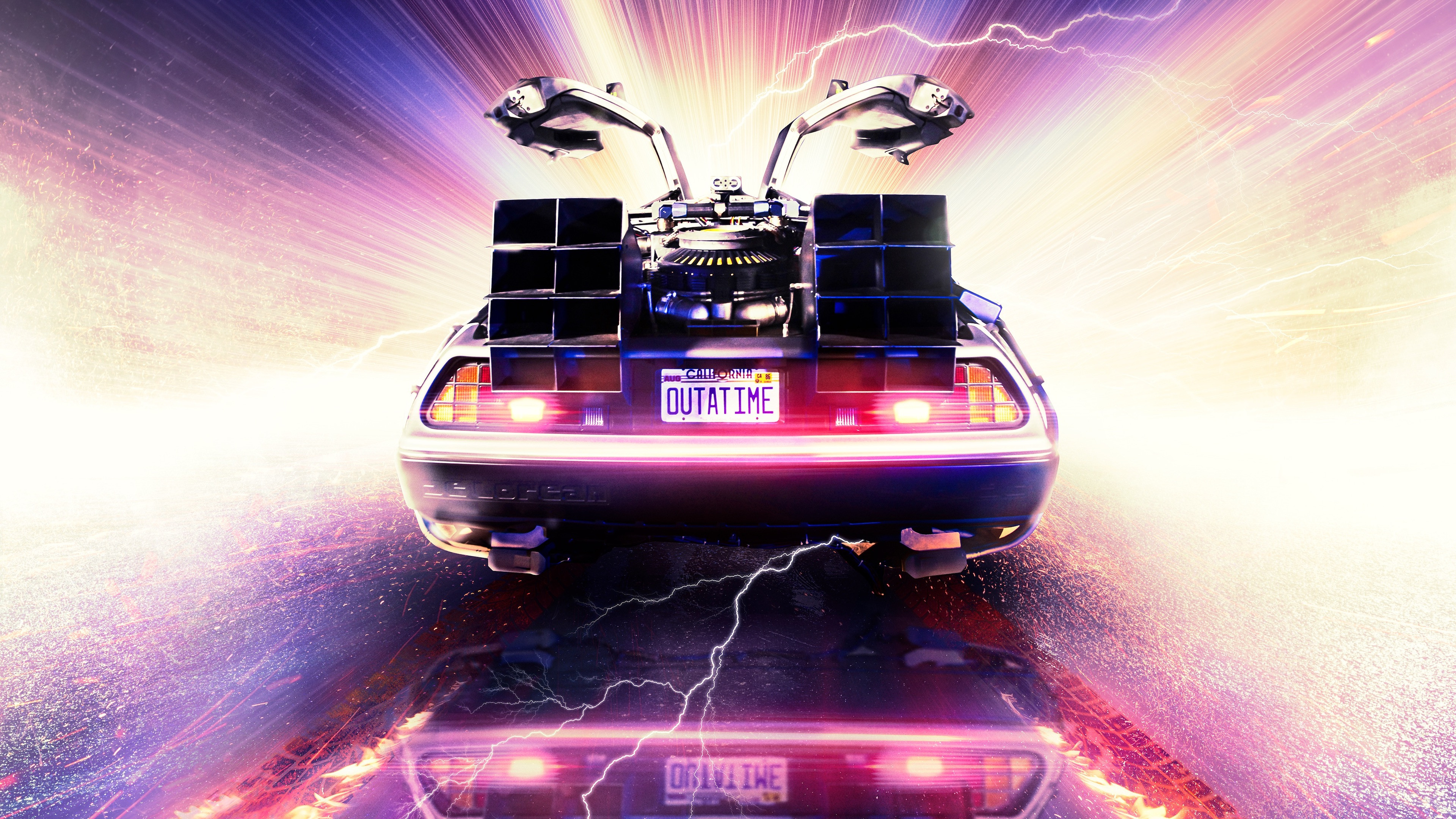 Backdrop for Outatime: Saving the DeLorean Time Machine