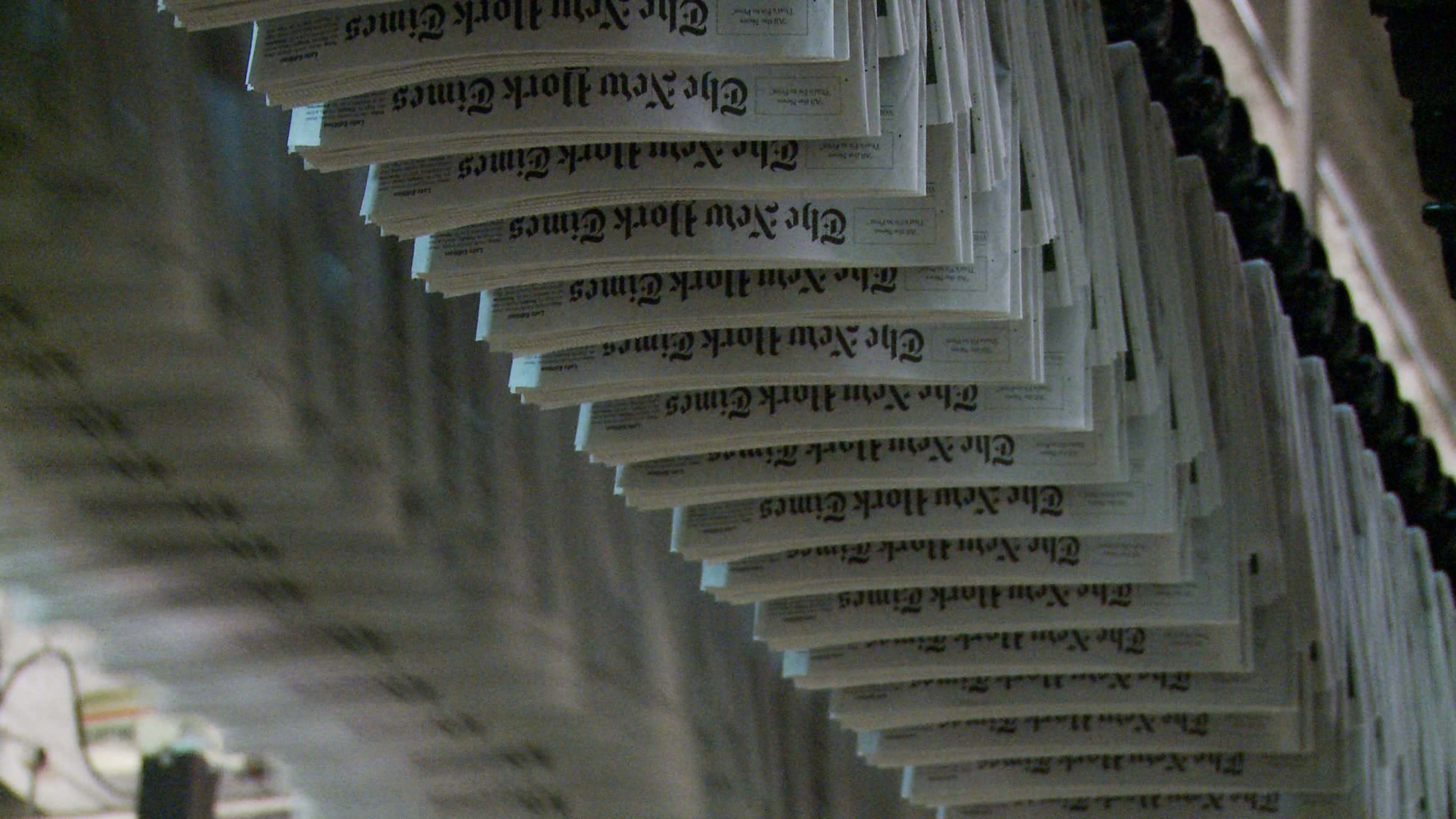 Backdrop for Page One: Inside the New York Times