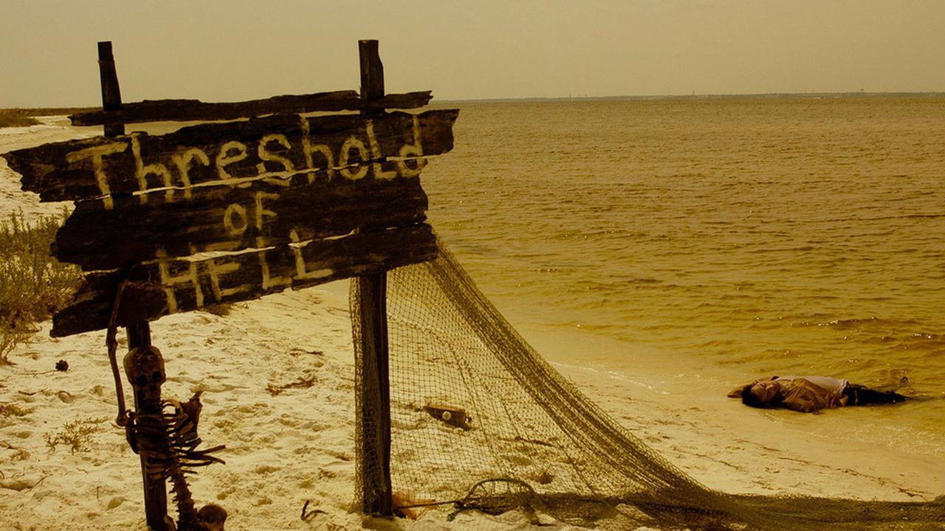 Backdrop for The Beach Party at the Threshold of Hell