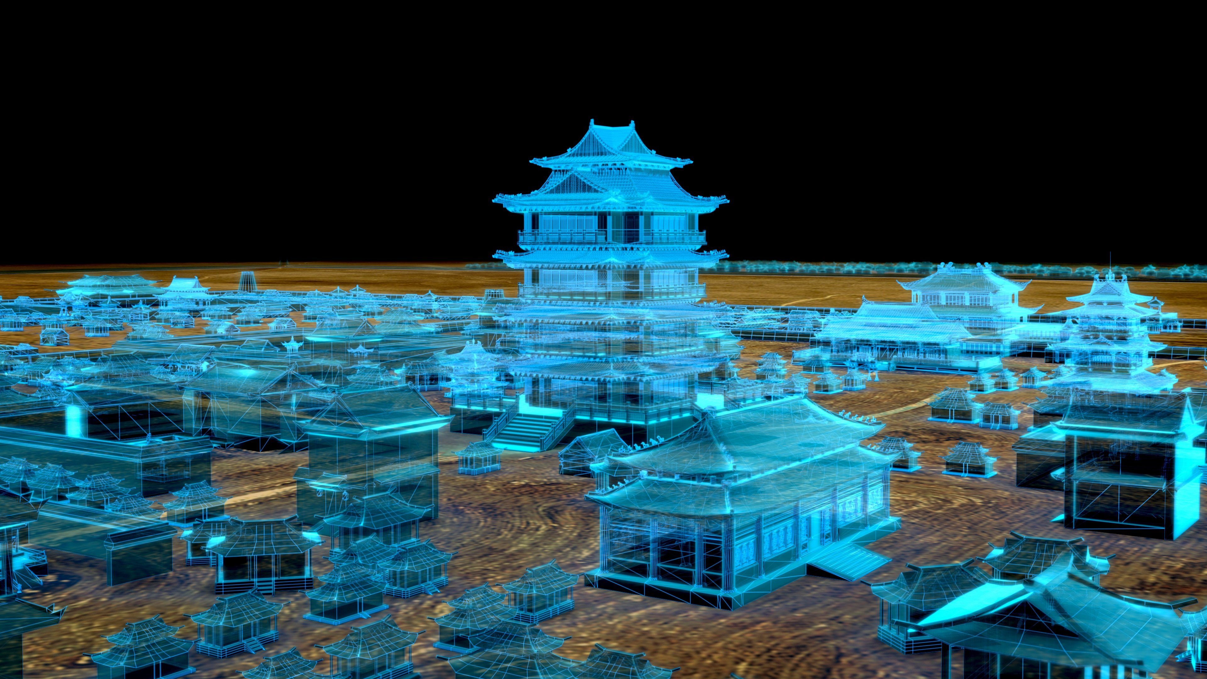 Backdrop for Ancient China from Above