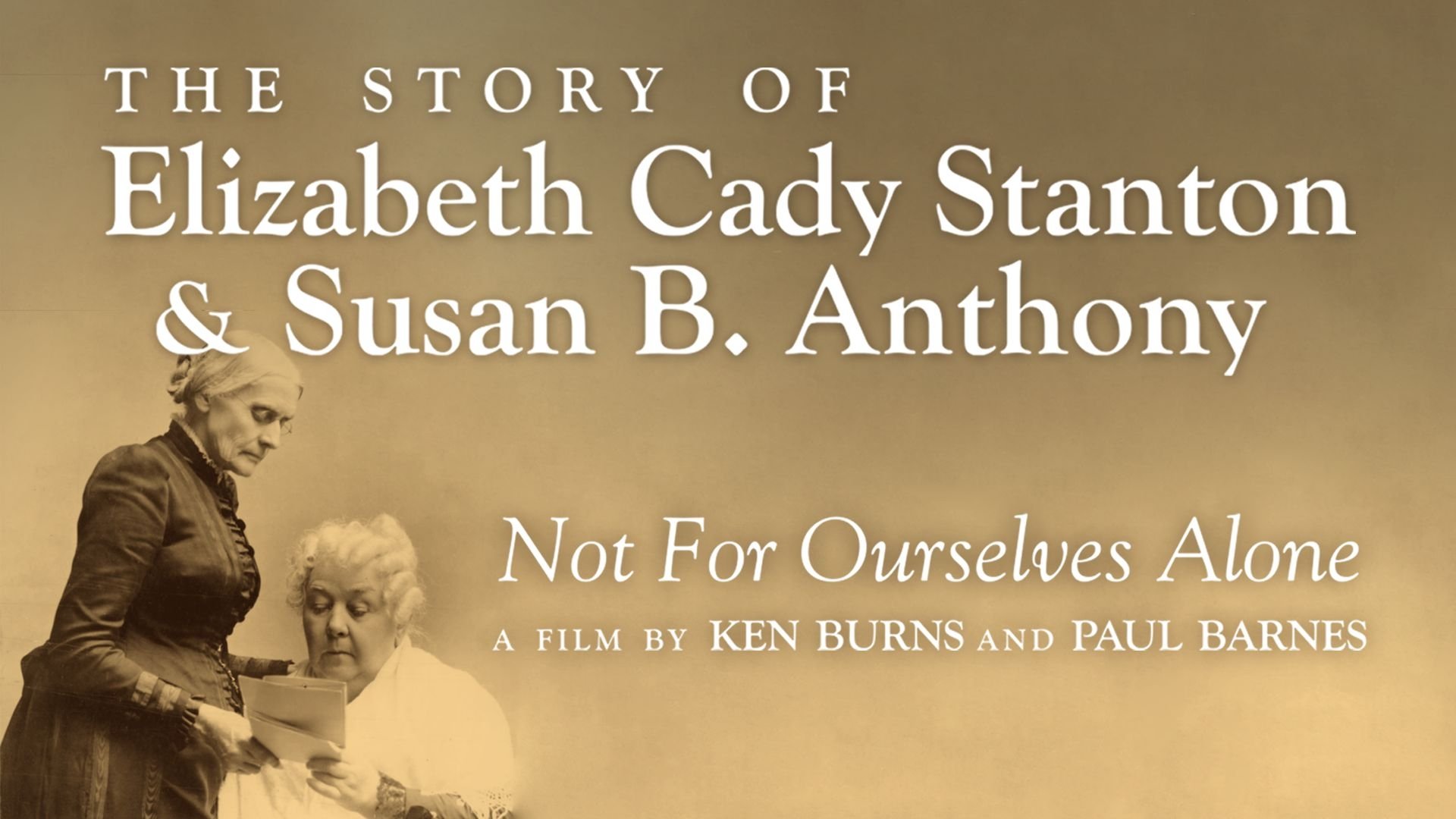 Backdrop for Not for Ourselves Alone: The Story of Elizabeth Cady Stanton & Susan B. Anthony
