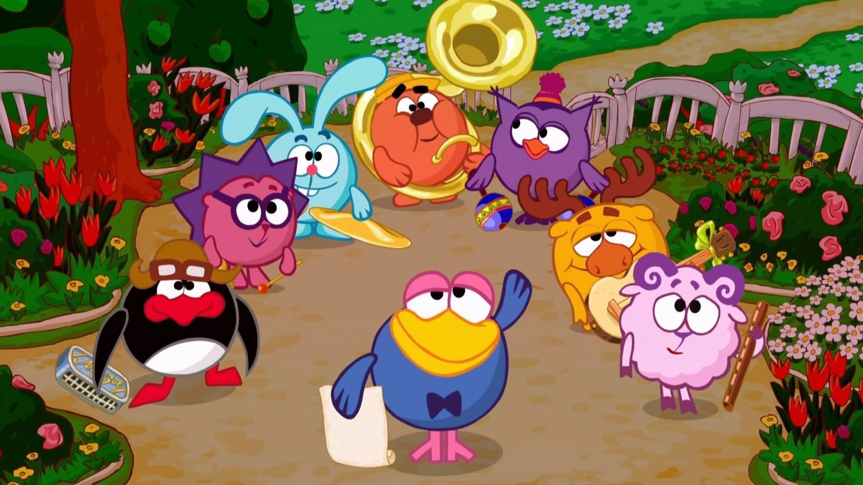 Backdrop for Kikoriki