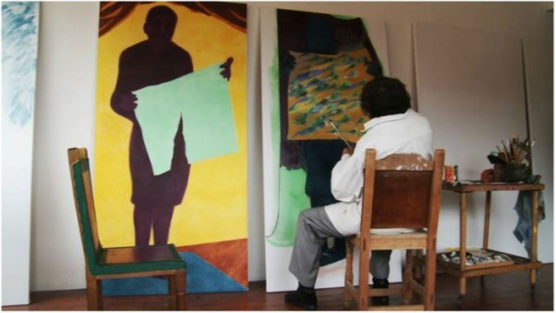 Backdrop for Beatriz González, why are you crying?