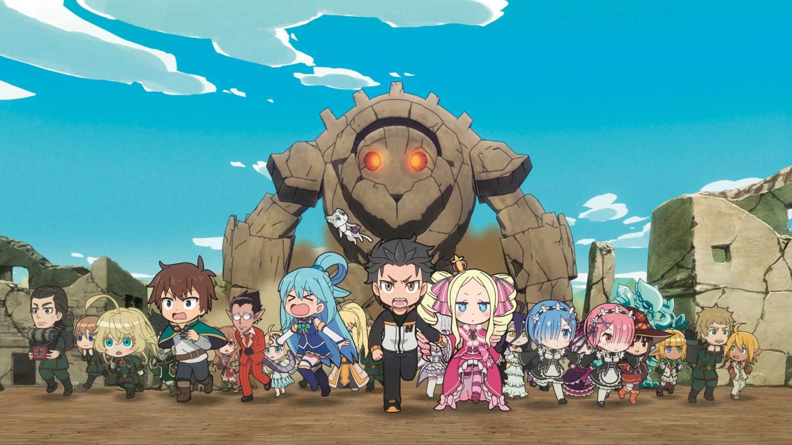 Backdrop for Isekai Quartet the Movie: Another World