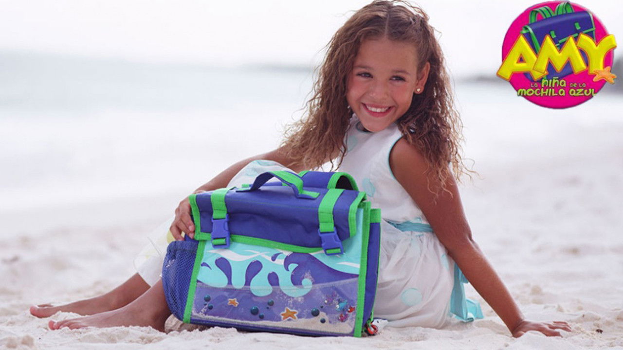 Backdrop for Amy, la niña de la mochila azul