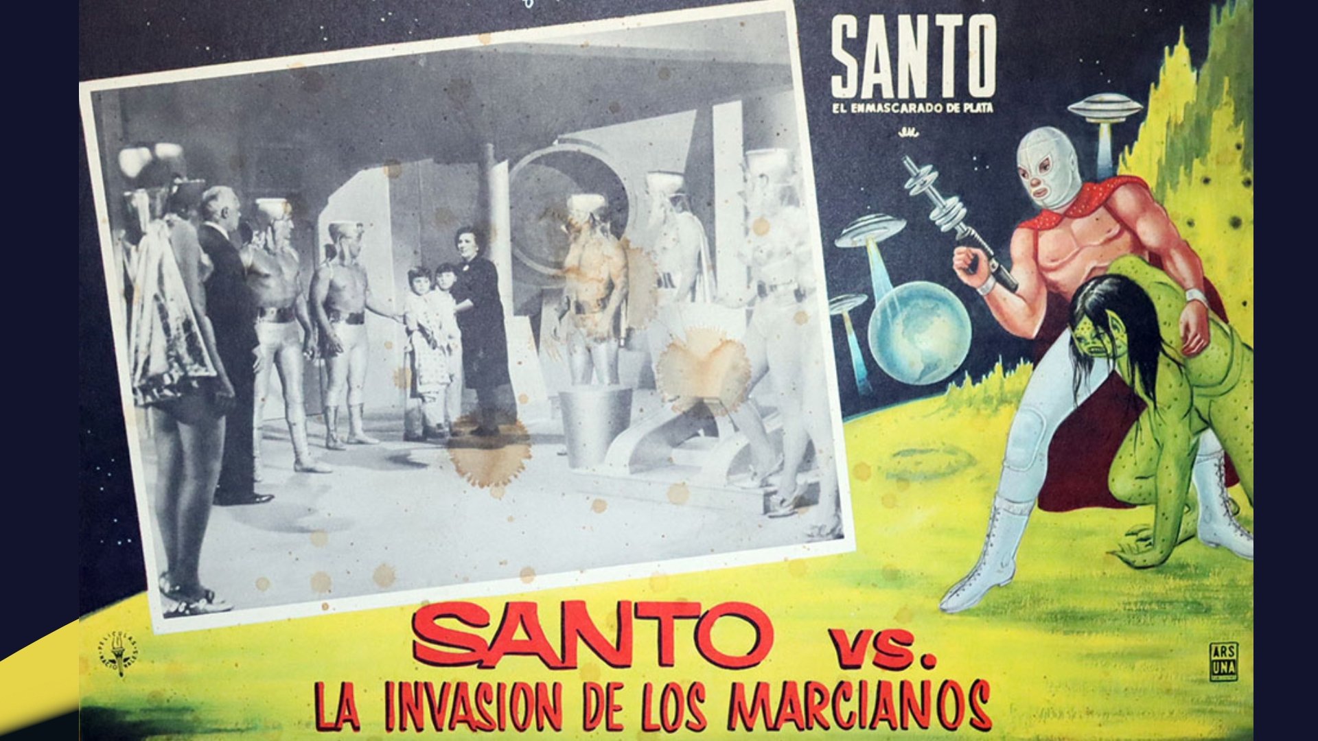 Backdrop for Santo vs. the Martian Invasion