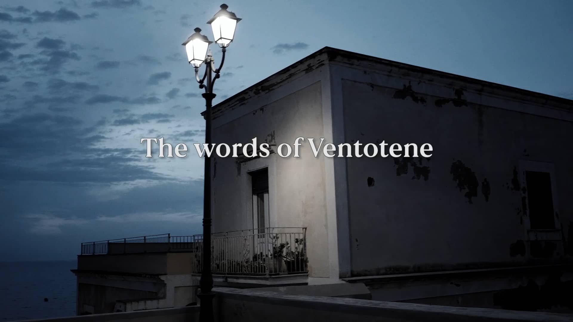 Backdrop for The words of Ventotene