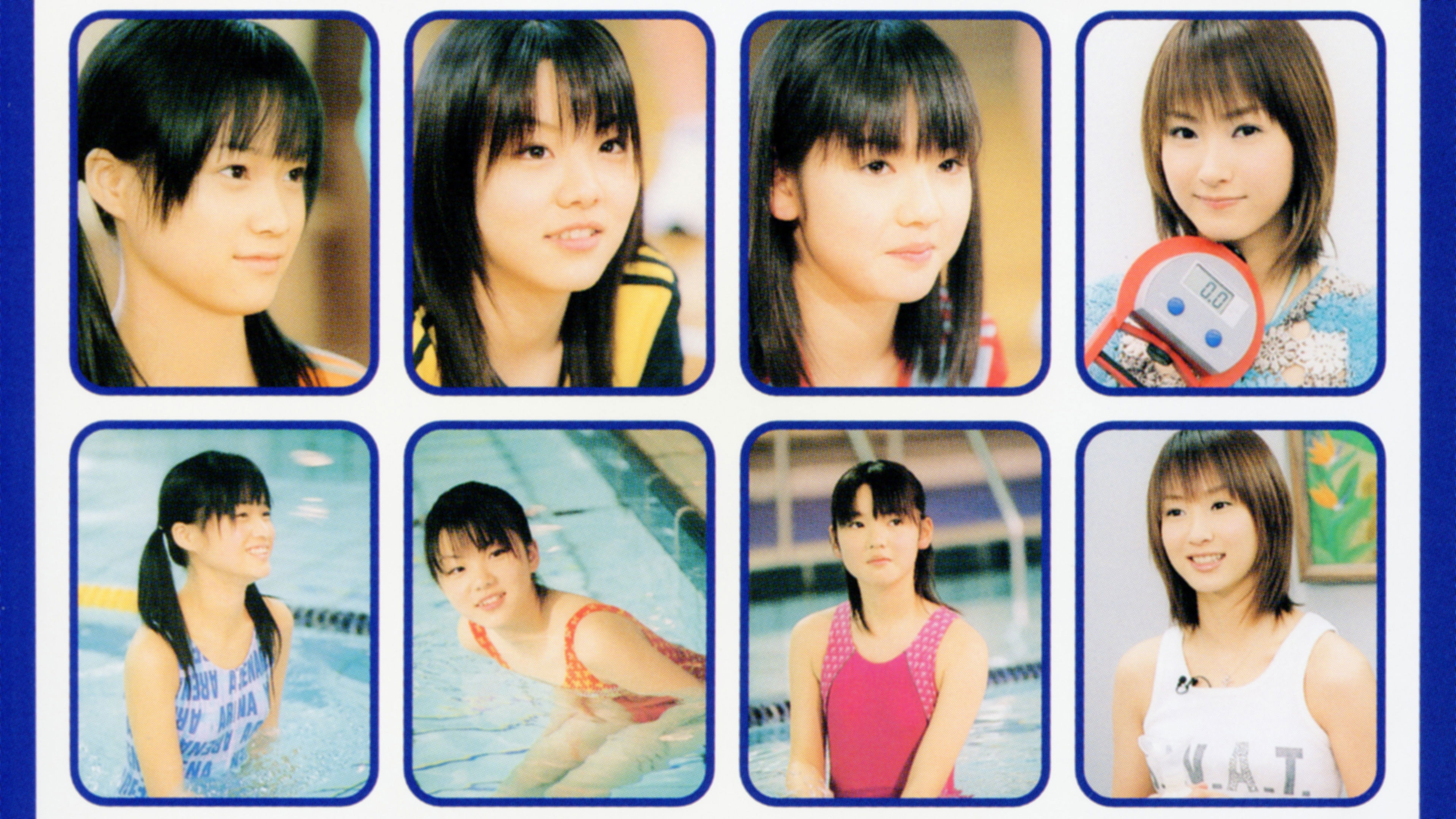 Backdrop for Morning Musume. 6th-Gen Members Debut! Physical Fitness Measurements