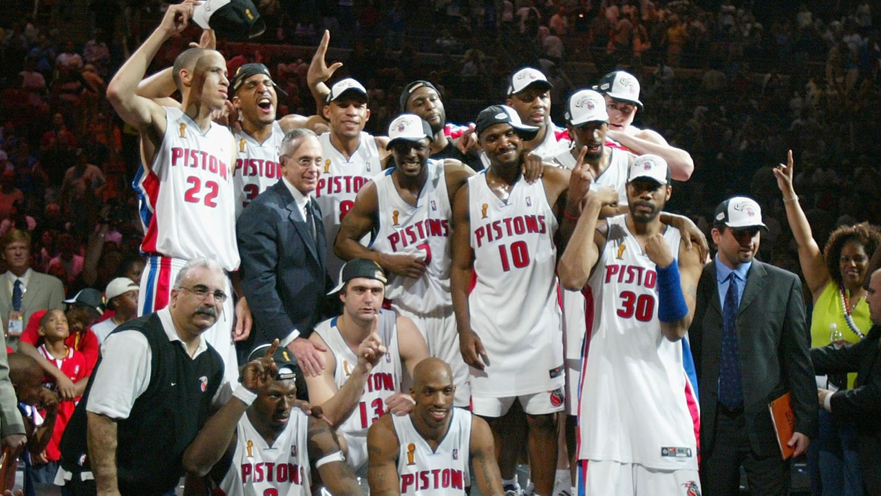 Backdrop for 2003-2004 NBA Champions - Detroit Pistons