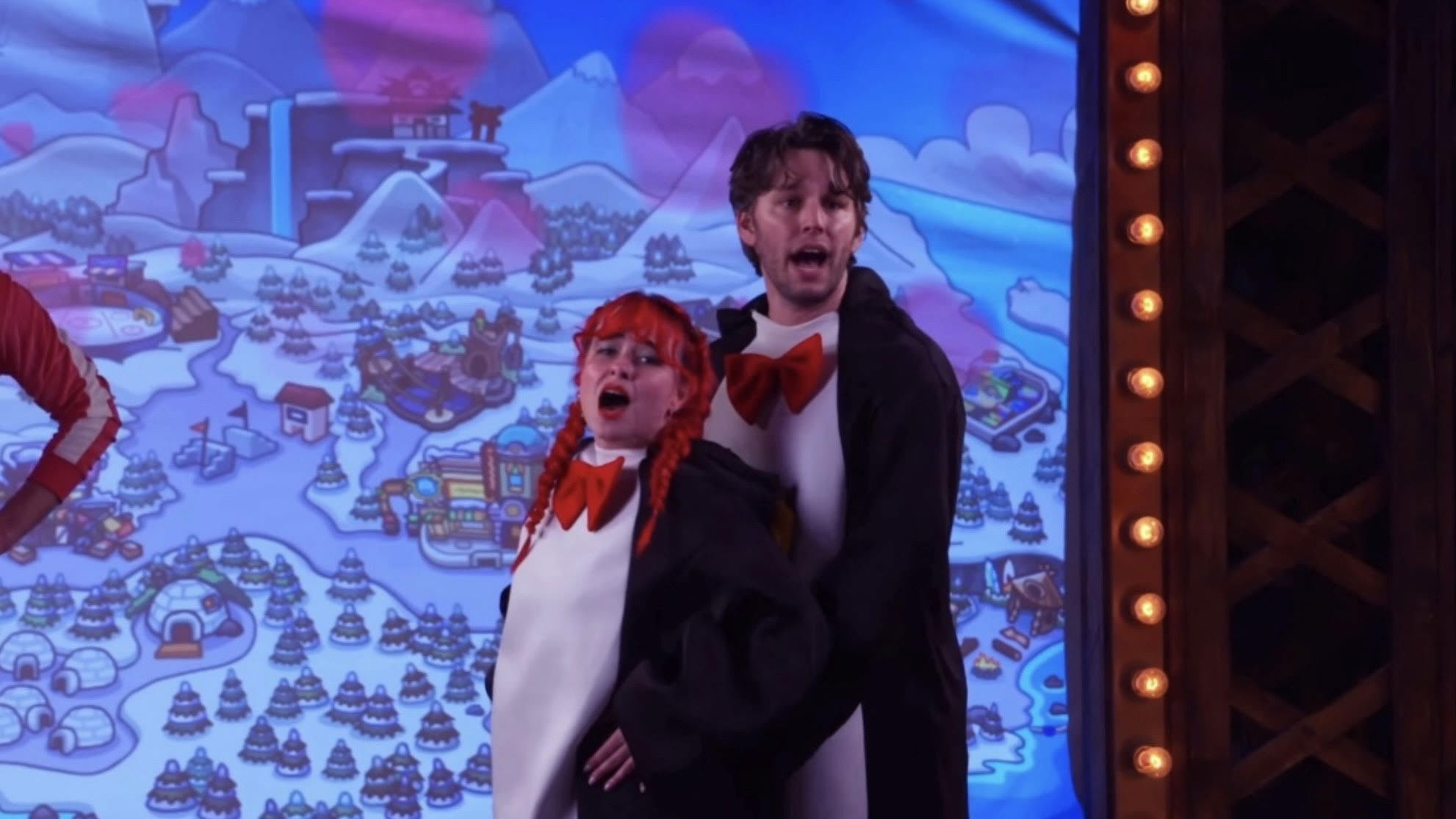 Backdrop for A #ChristmasCarol