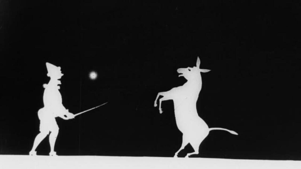 Backdrop for The Clown and His Donkey