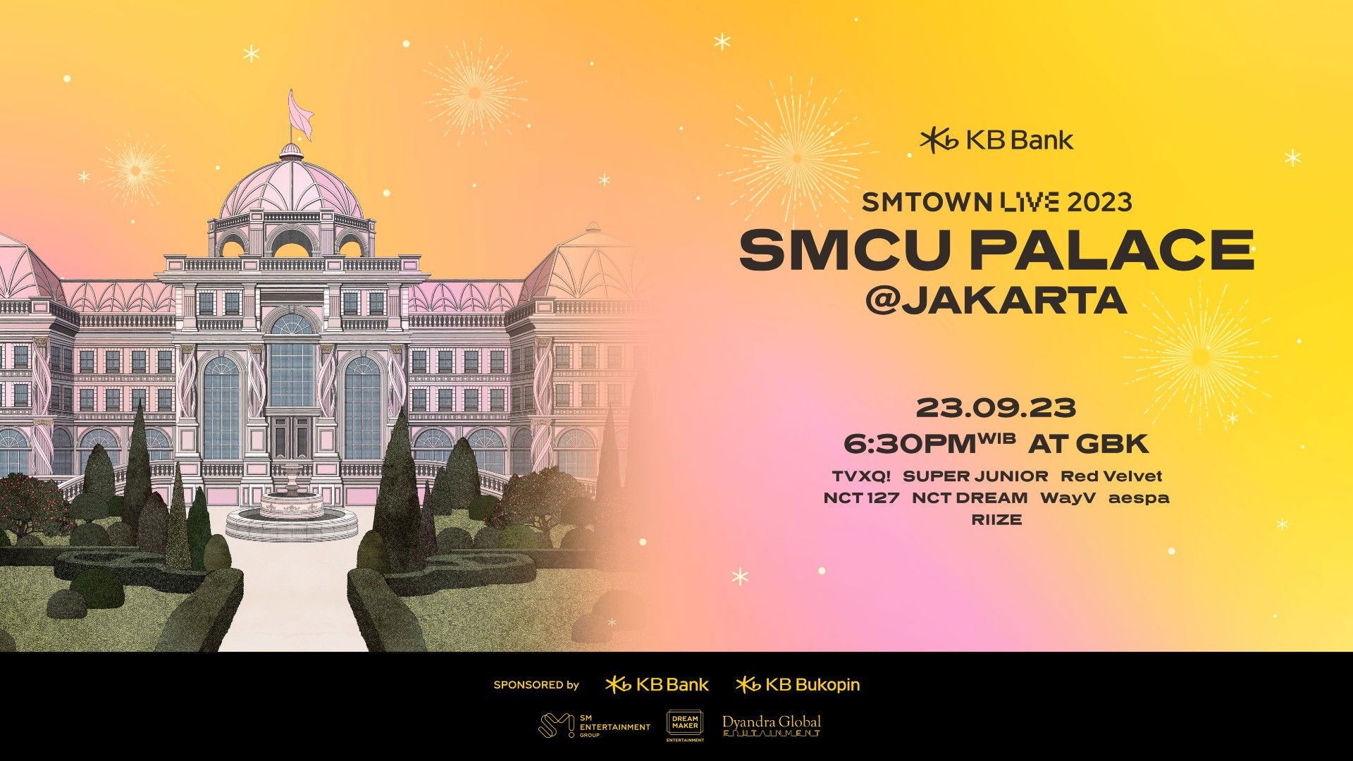 Backdrop for SMTOWN LIVE | 2023: SMCU Palace in Jakarta