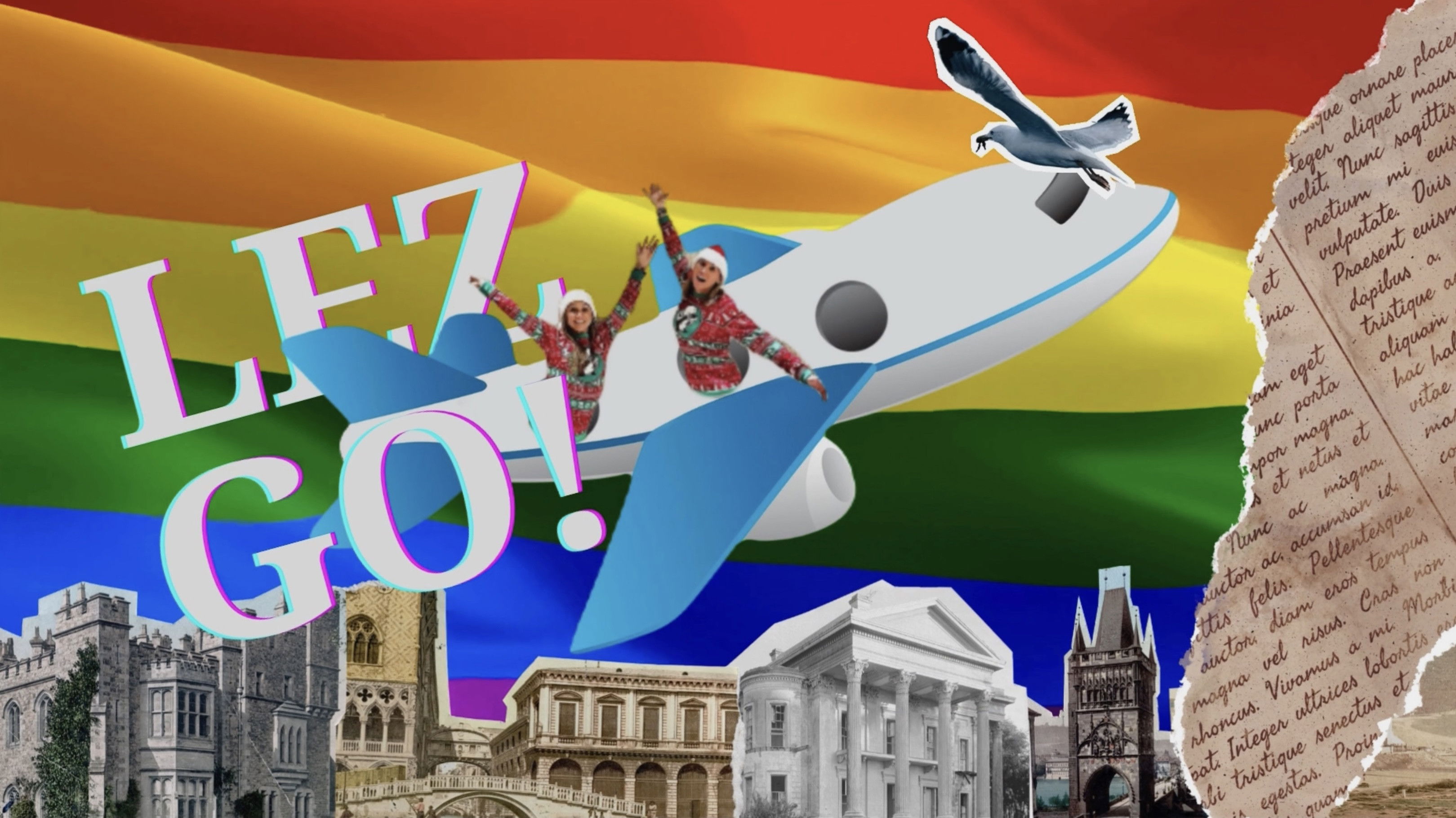 Backdrop for Lez Go Travel Show